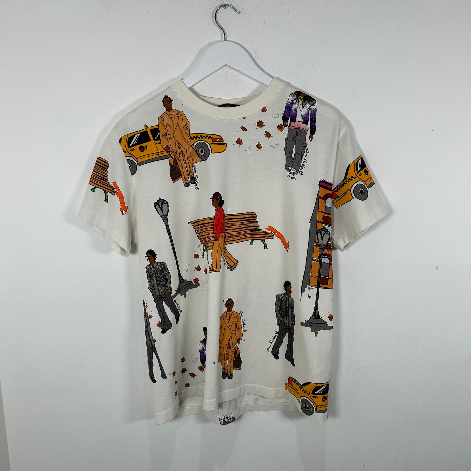 Louis Vuitton FW19 'New Walkers' Graphic T-Shirt Size M