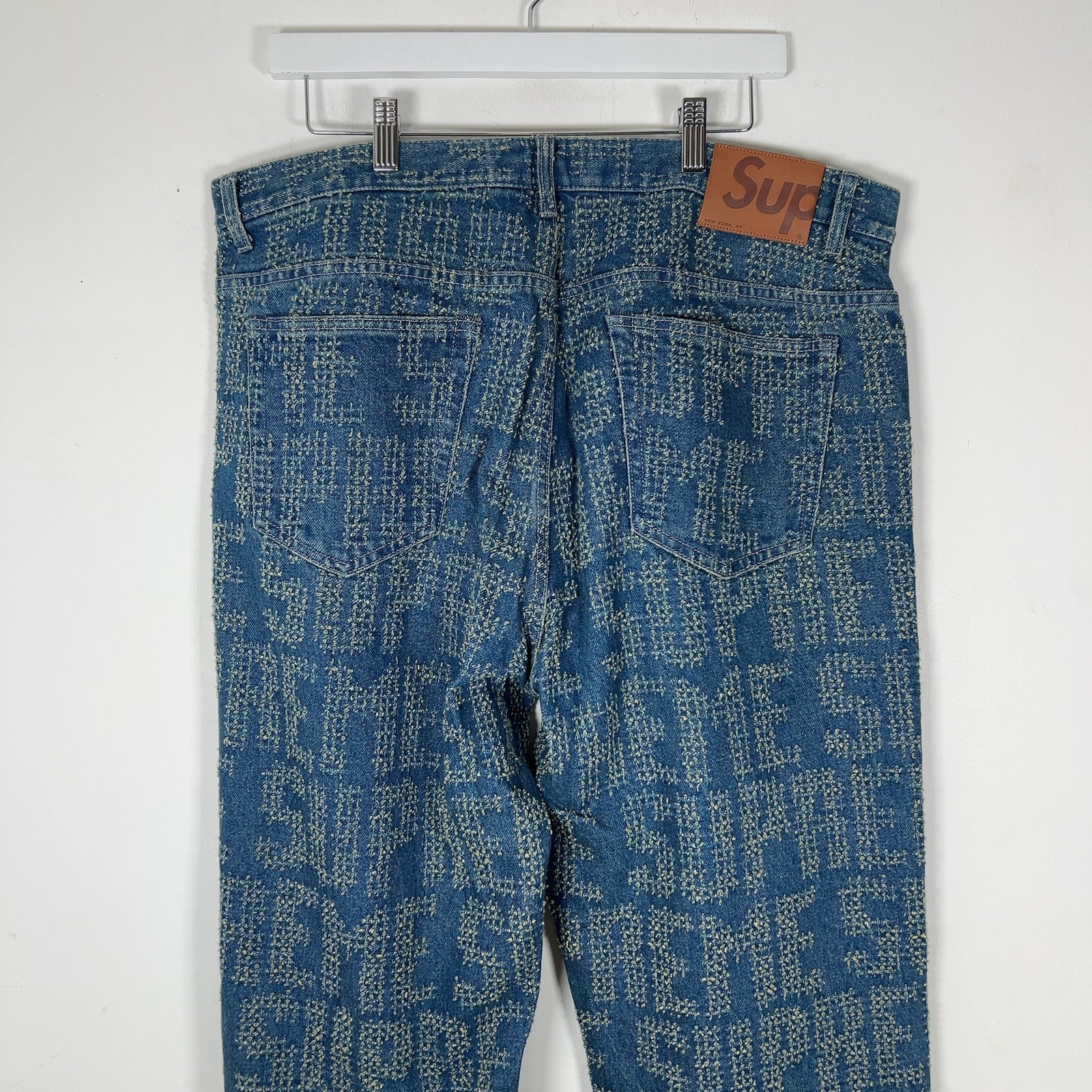 Supreme Woven Logo Denim Jeans