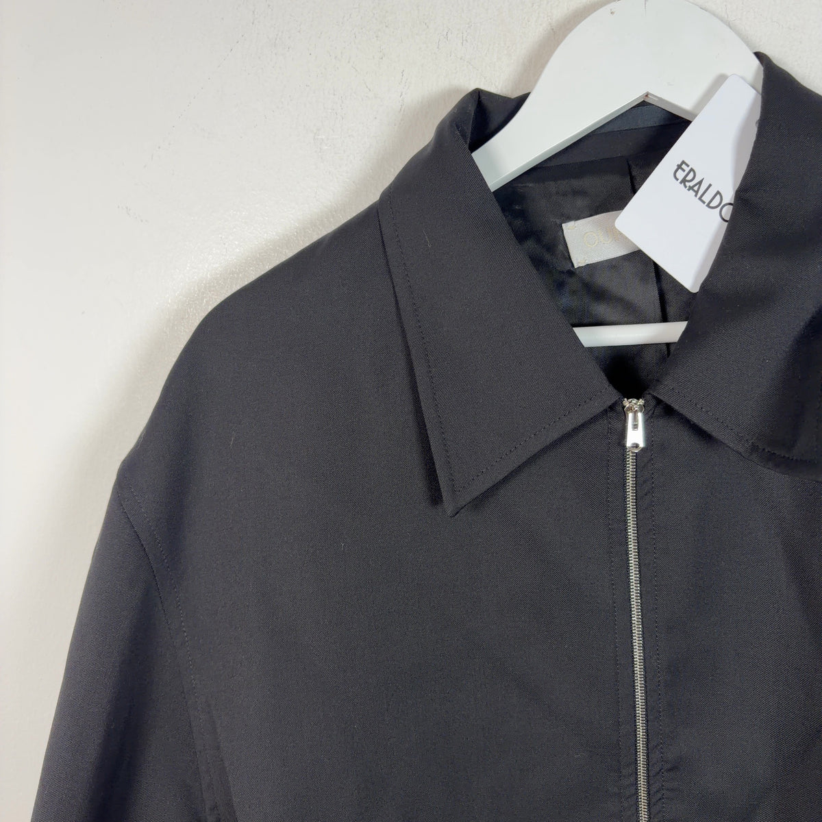 Our Legacy Black Worsted Wool Mini Jacket Light Jacket