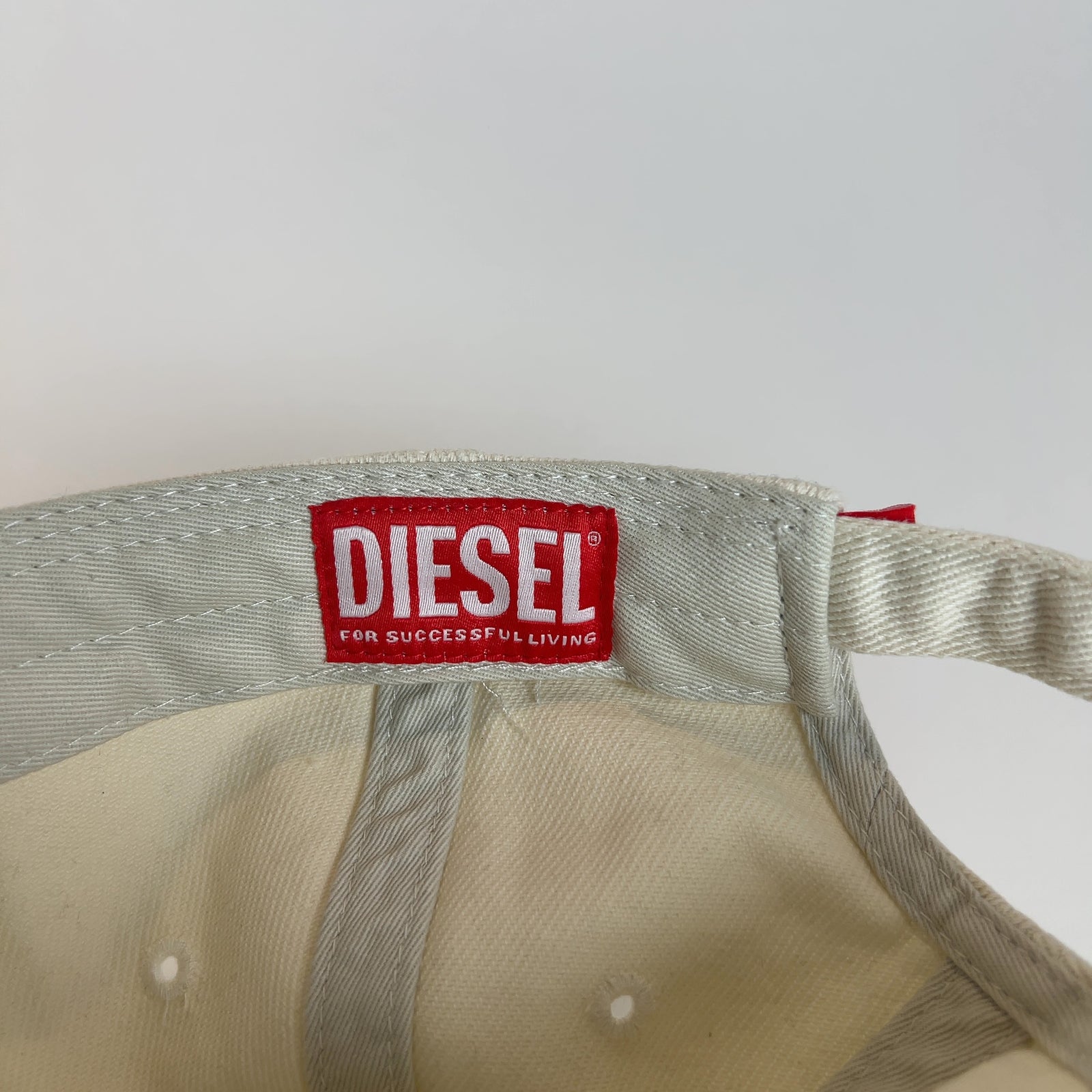 Diesel 'D' Metal Plaque Hat