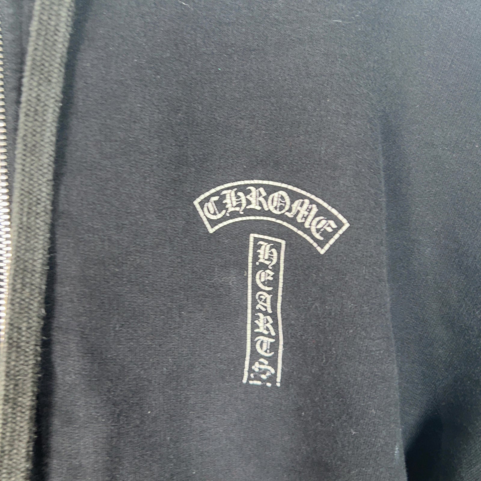 Chrome Hearts T-Bar Graphic Zip Up Hoodie
