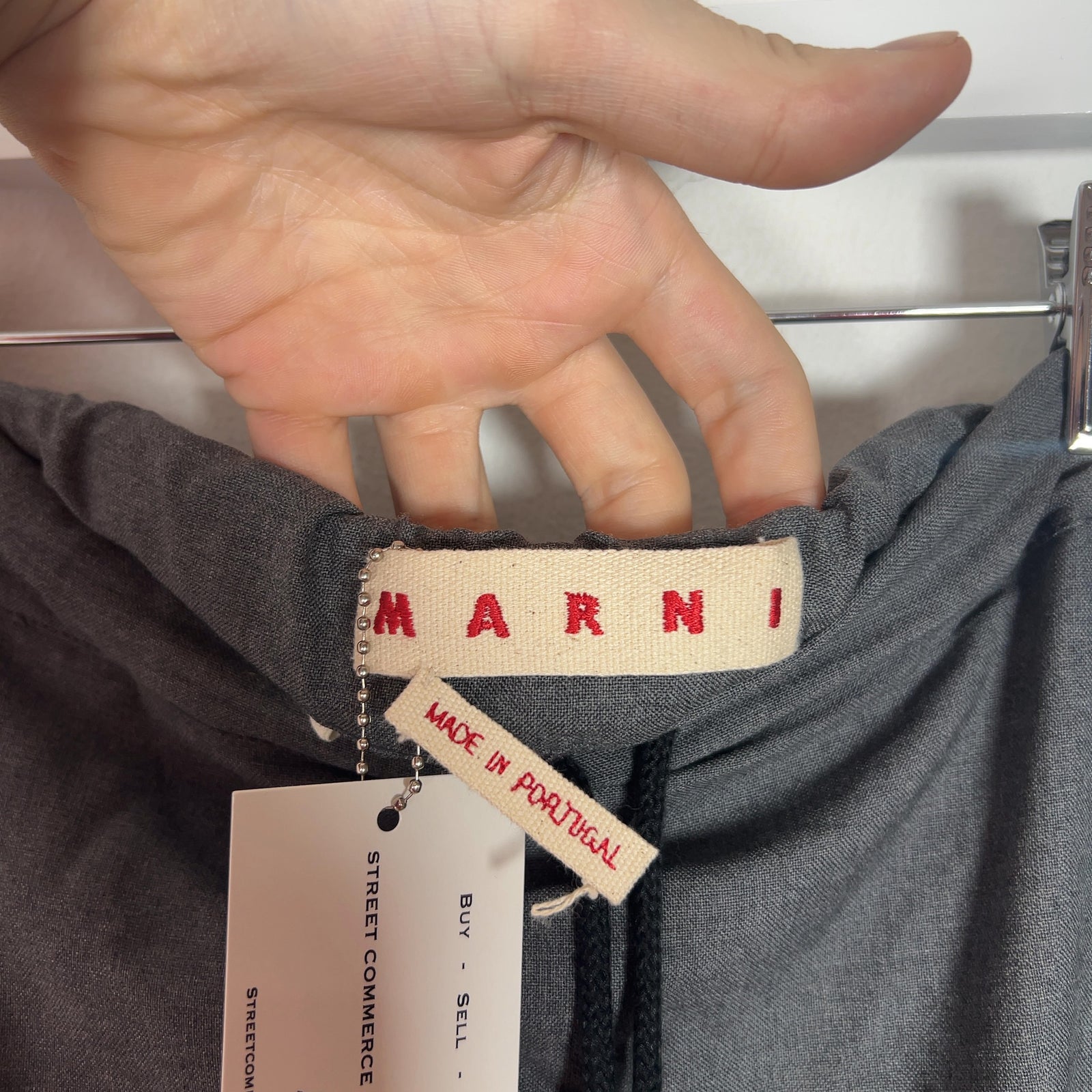 Marni Wide Leg 3/4 Crop Trouser Pants
