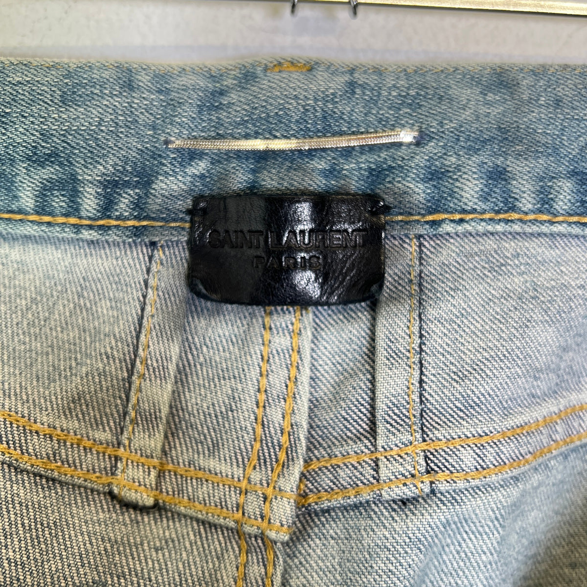 Saint Laurent FW14 D02 Crash Denim Jeans