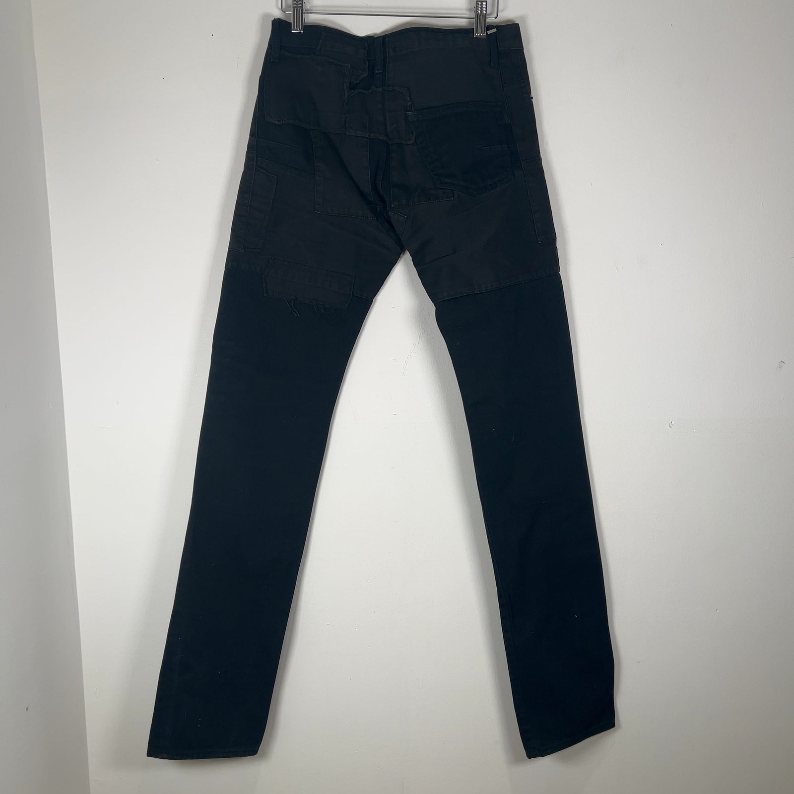 Dior AW07 'Navigate' Patchwork Black Jeans Size 29