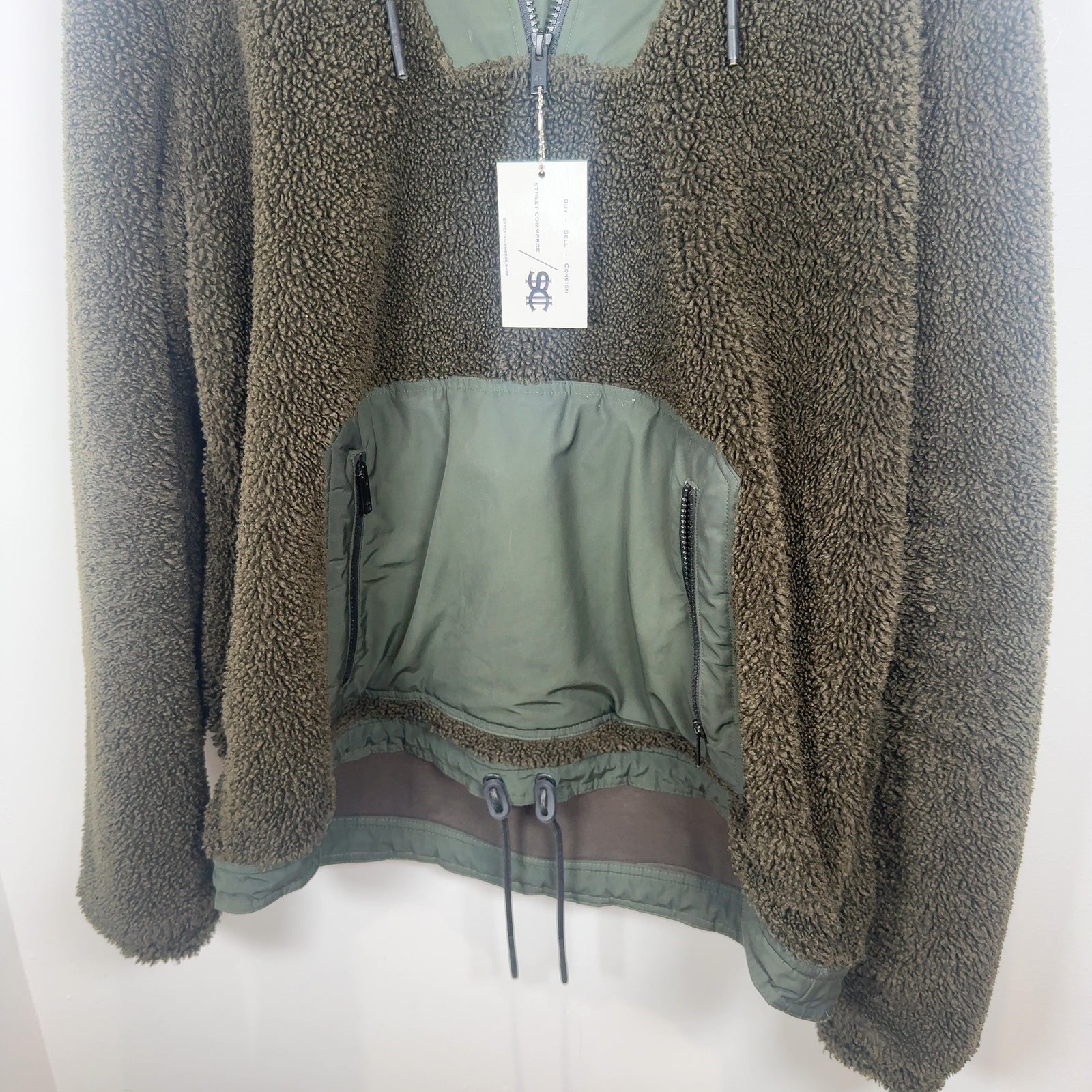 Moose Knuckle Army Green Fur Technical Jacket Size XL