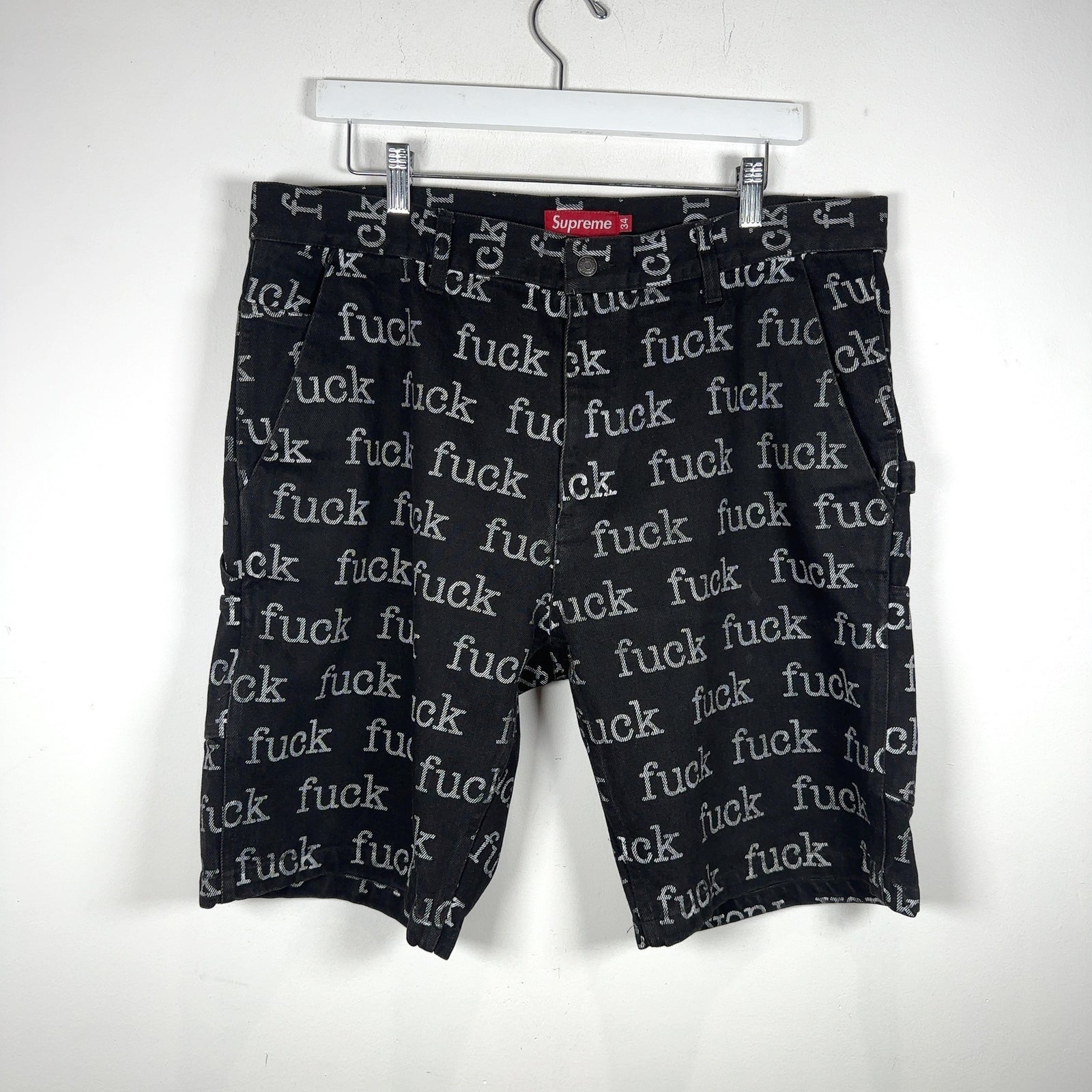 Supreme Fuck Denim Shorts