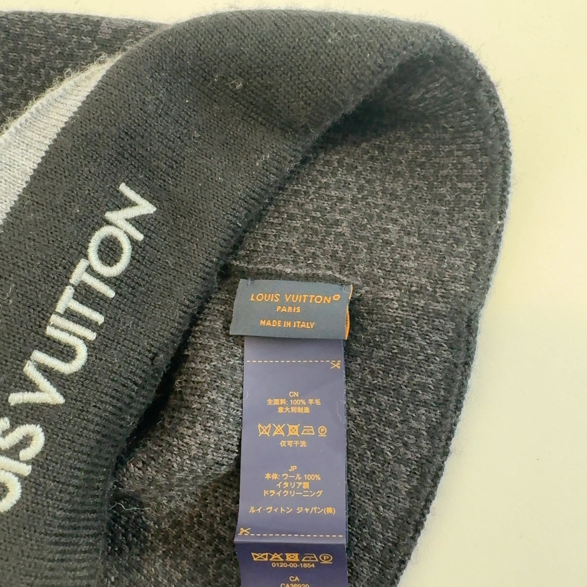 Louis Vuitton Monogram Logo Beanie