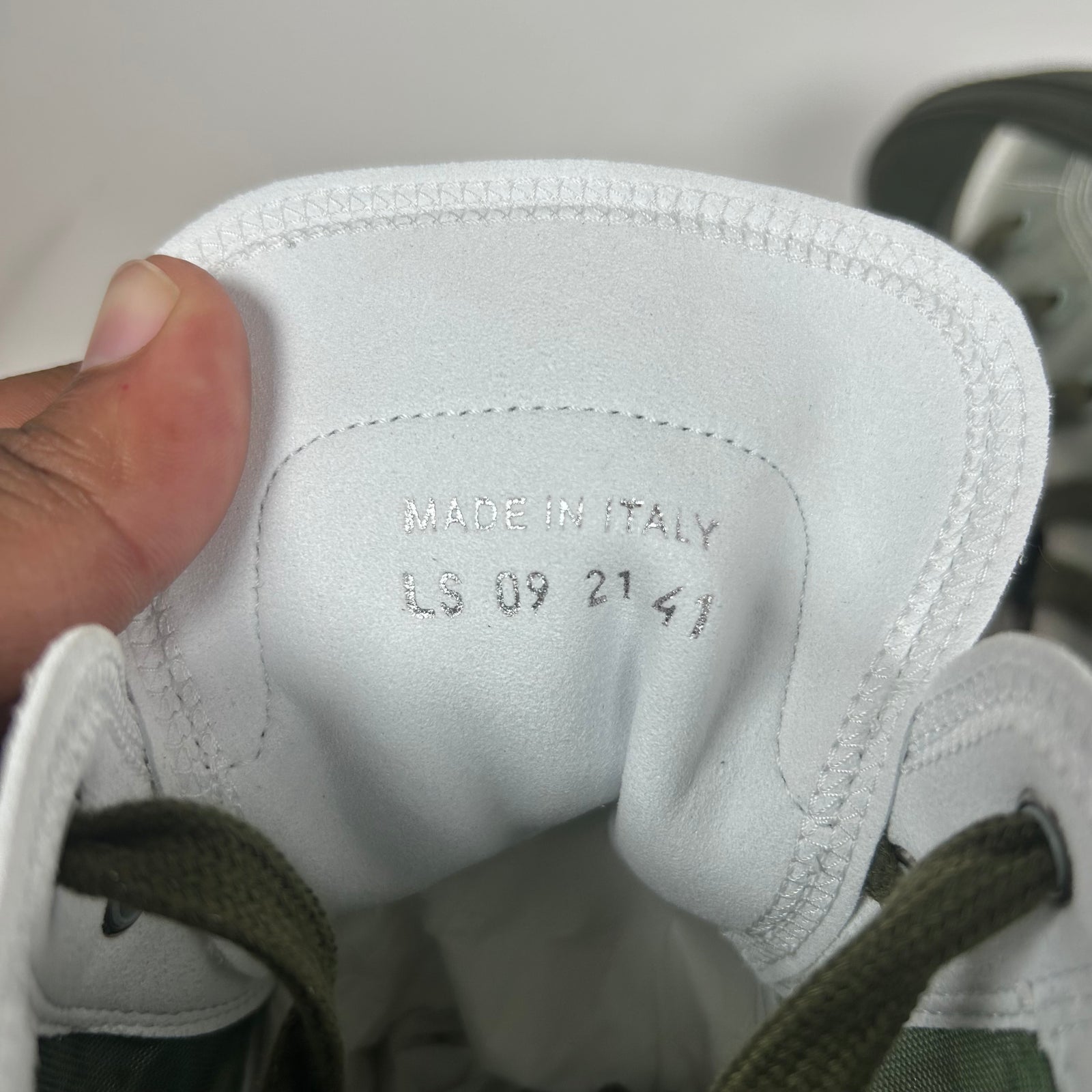 Dior B23 Green Oblique High Top Sneaker Size 41