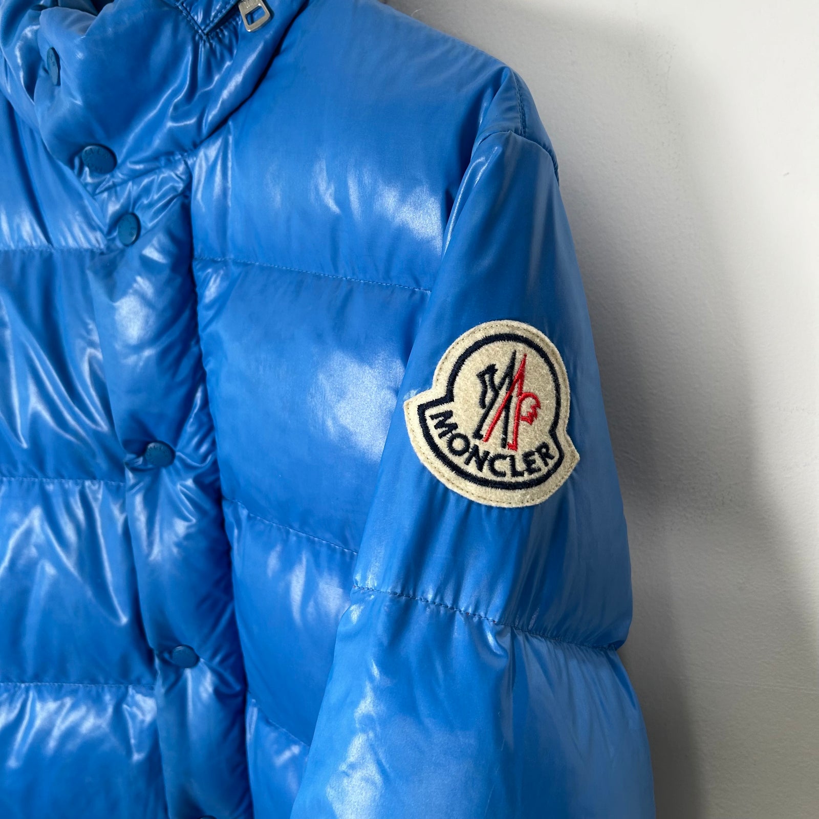 Moncler Light Blue Puffer Jacket Size 2
