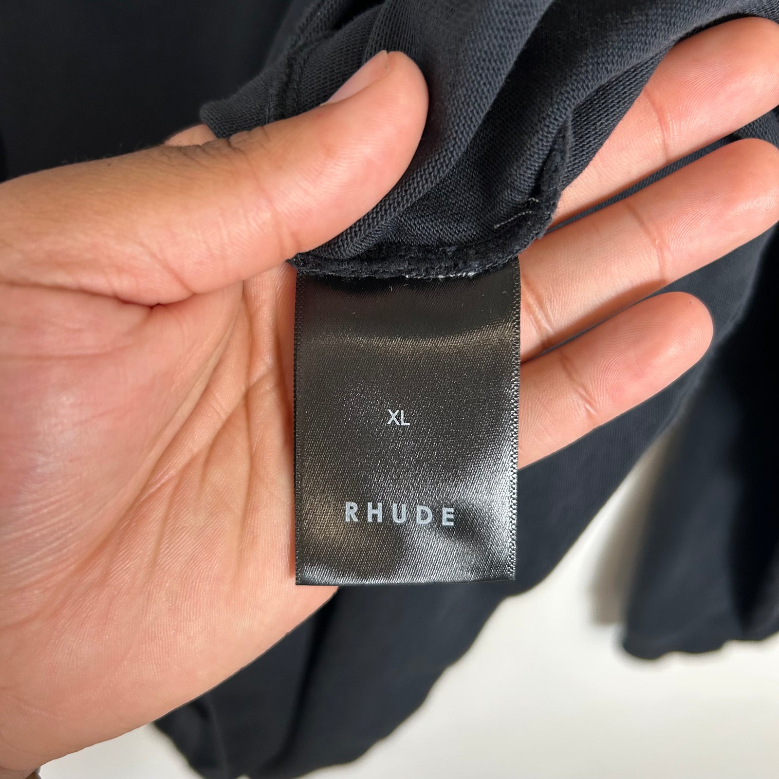 Rhude Black Side Logo Longsleeve Size XL