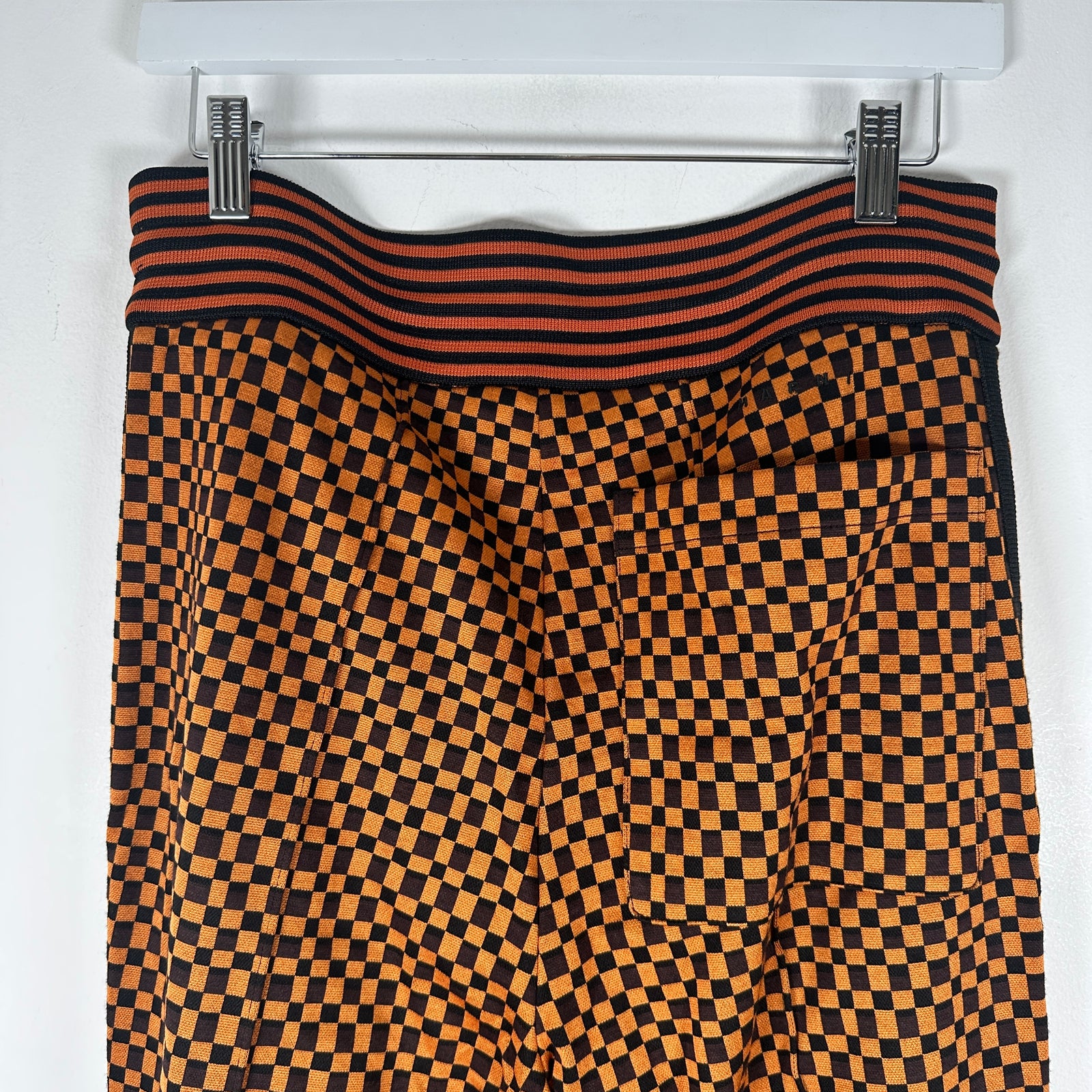 Marni Orange Checkered Lounge Pants Size 48