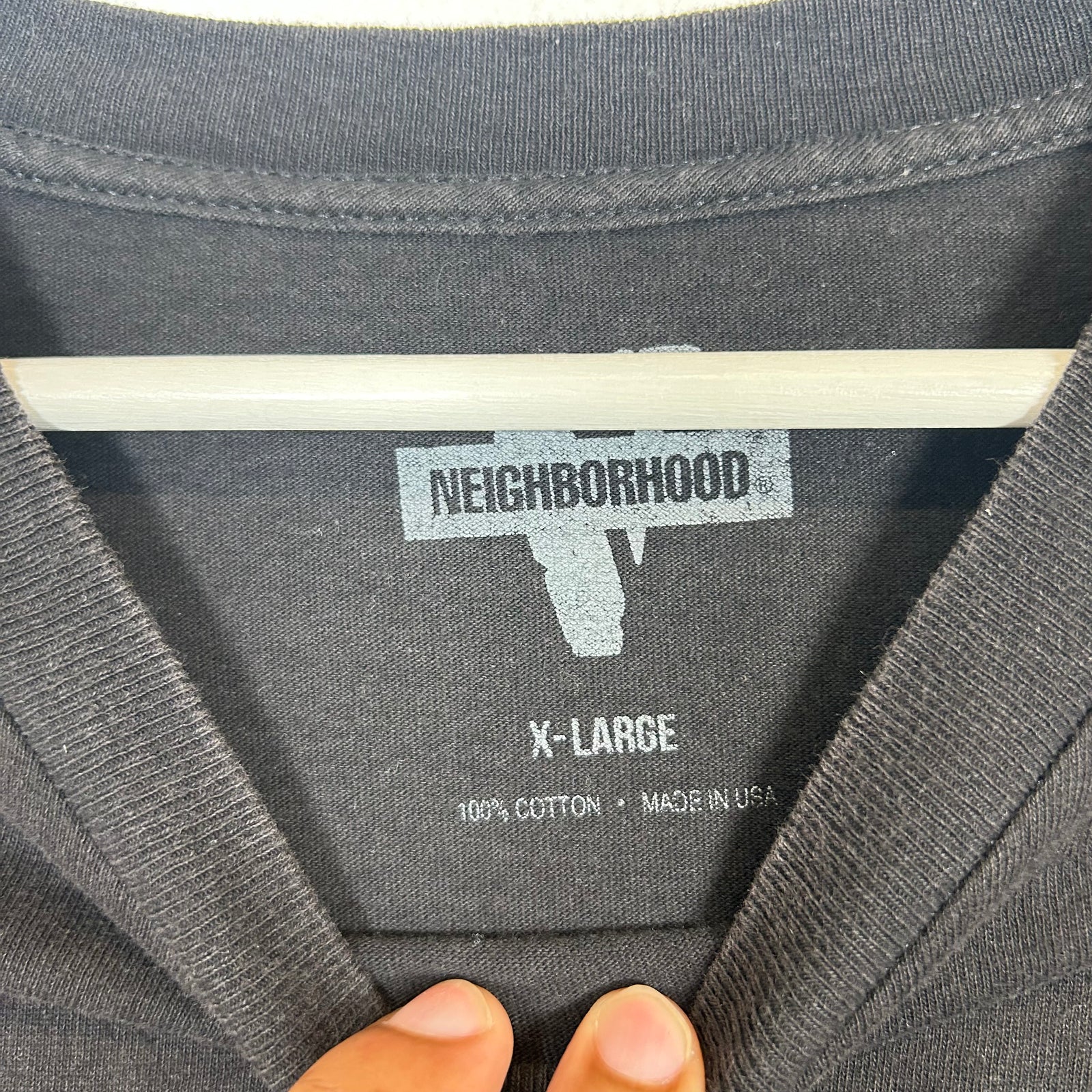 Vlone x Neighborhood Skull Graphic T-Shirt Size XL
