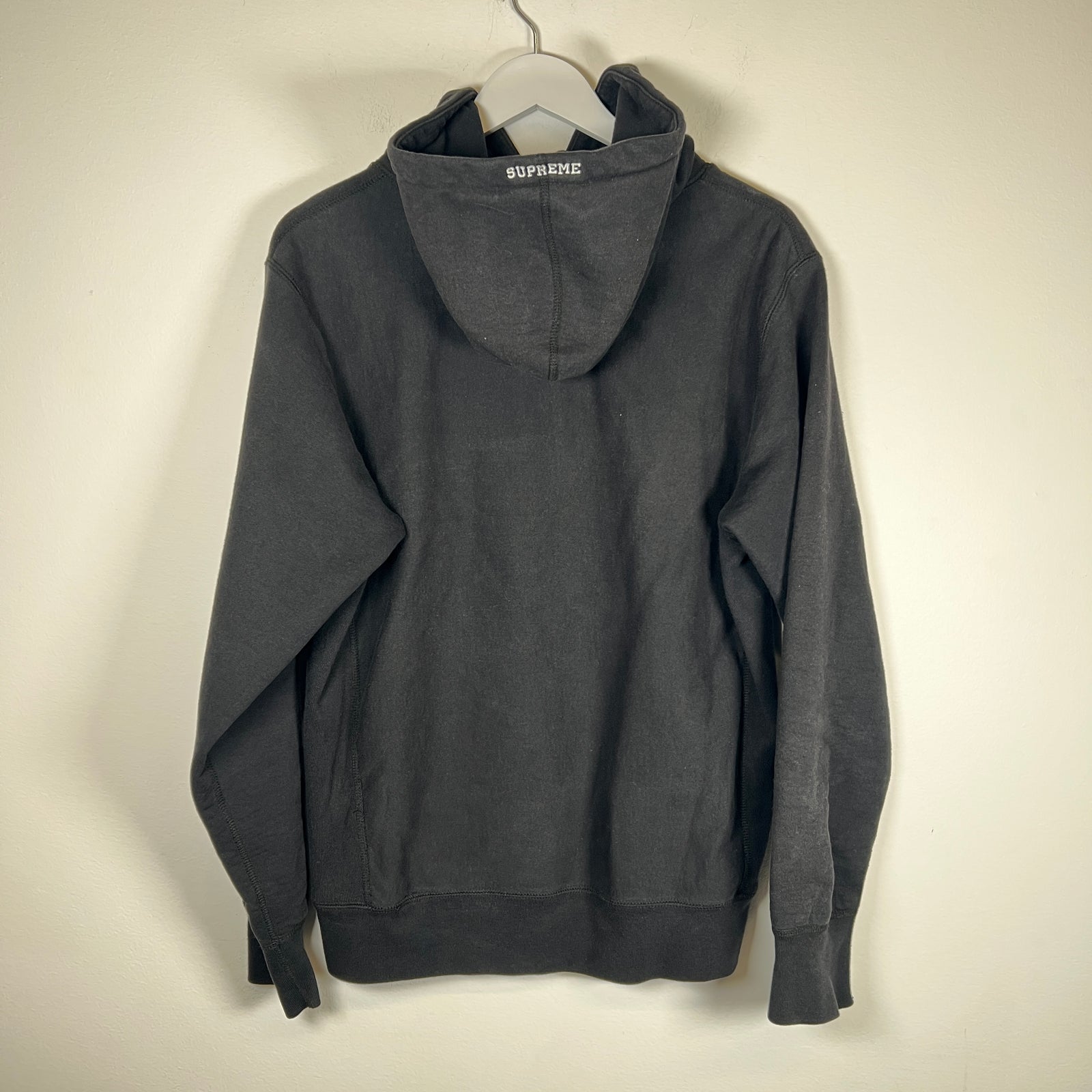 Supreme Black/Pink S Logo Hoodie Size M