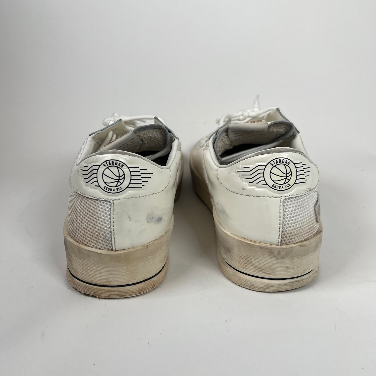 Golden Goose White/Black Stardan Sneaker Size 45