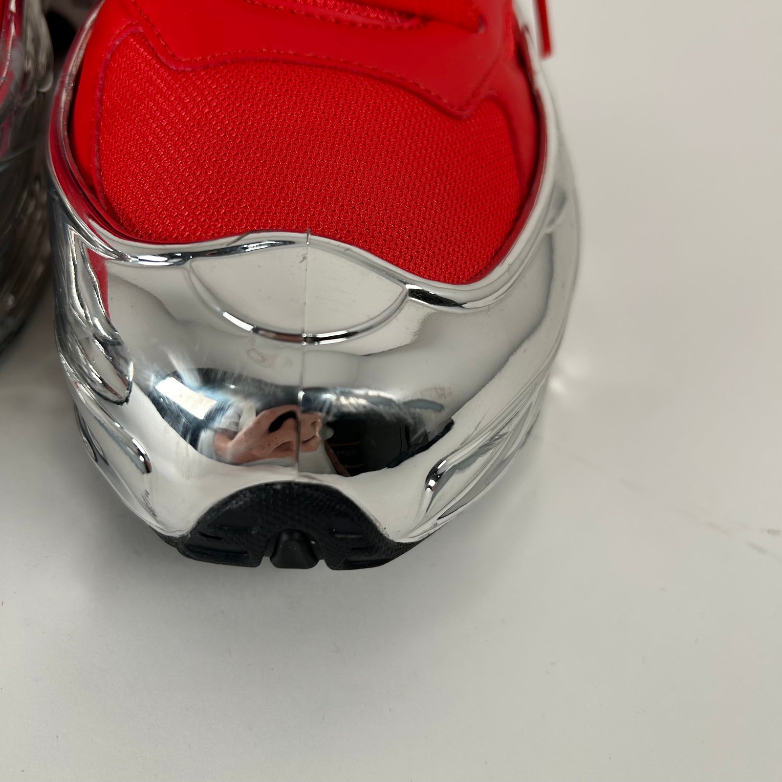 Raf Simons Ozweego Mirrored Red Low Tops Size 10.5