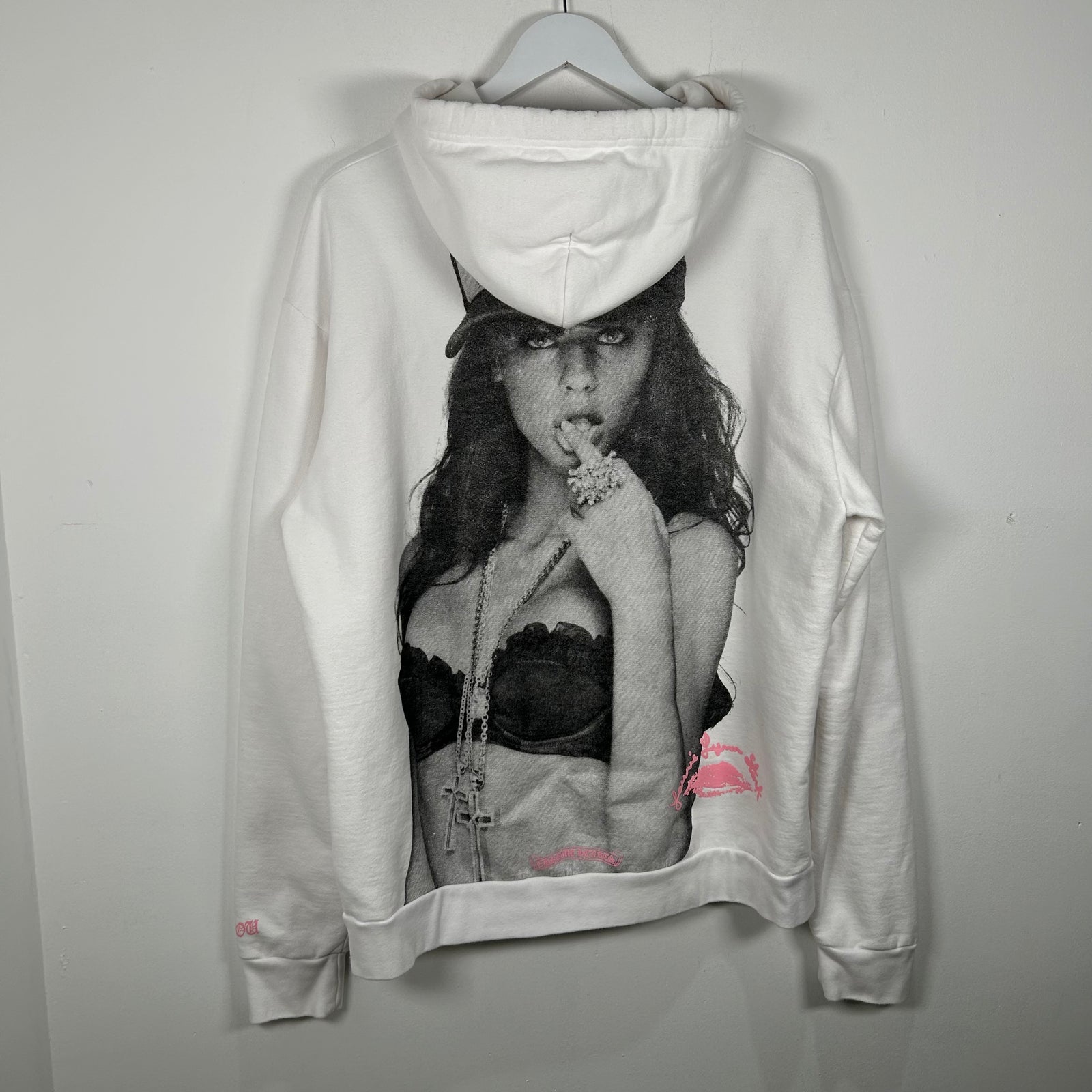 Chrome Hearts Laurie Lyn Stark Love You White Hoodie Size M
