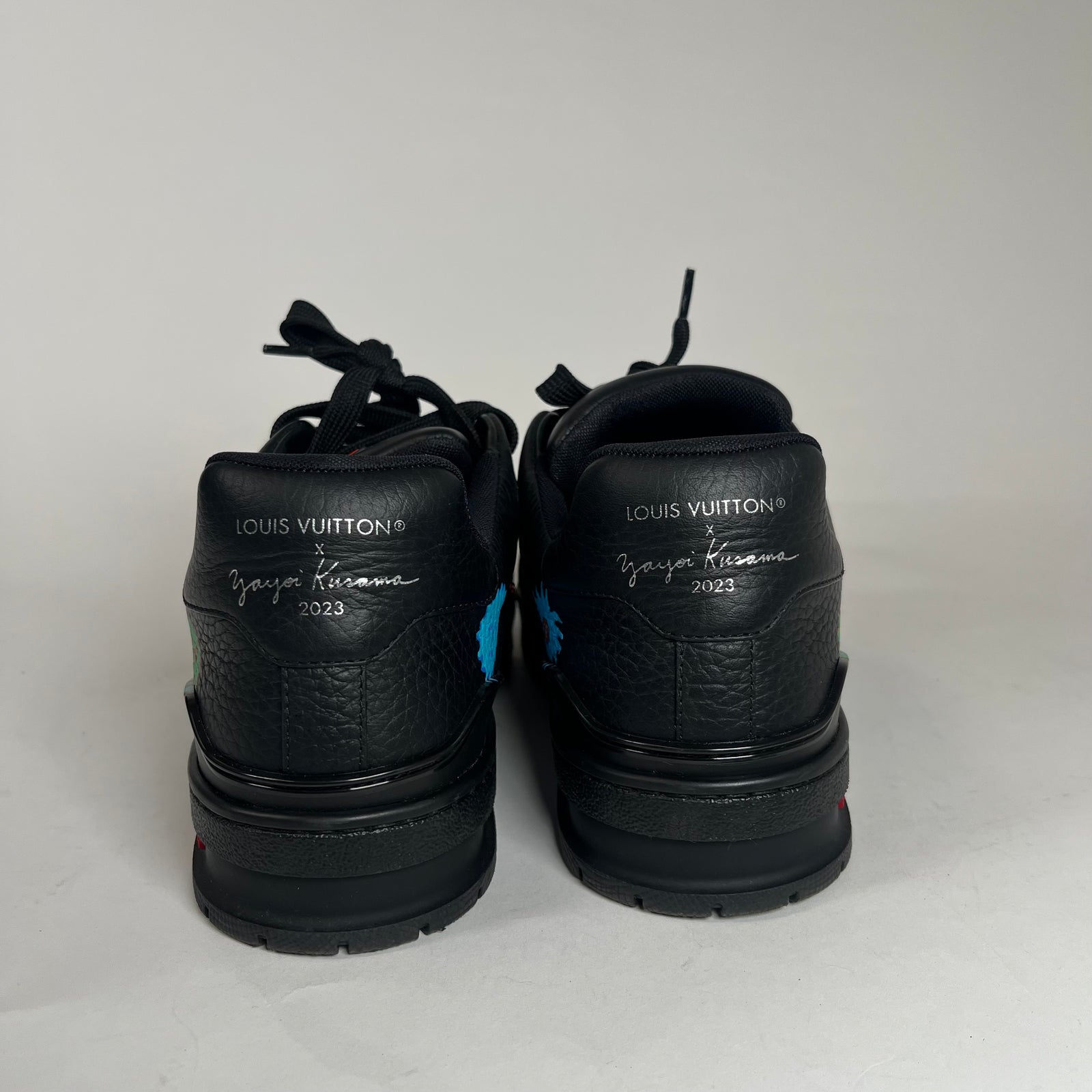 Louis Vuitton Black Yayoi Kusama Trainer Size 9