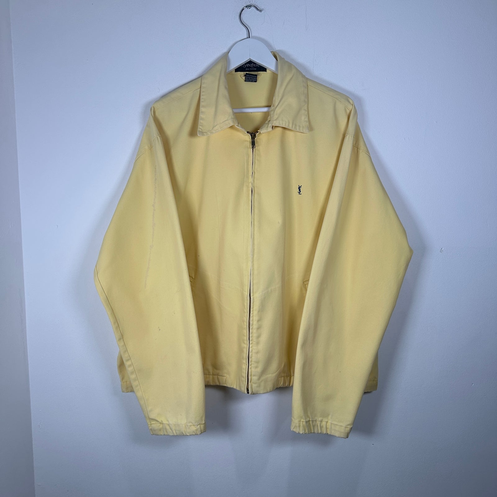 Saint Laurent Vintage Yellow Polo Jacket Size L