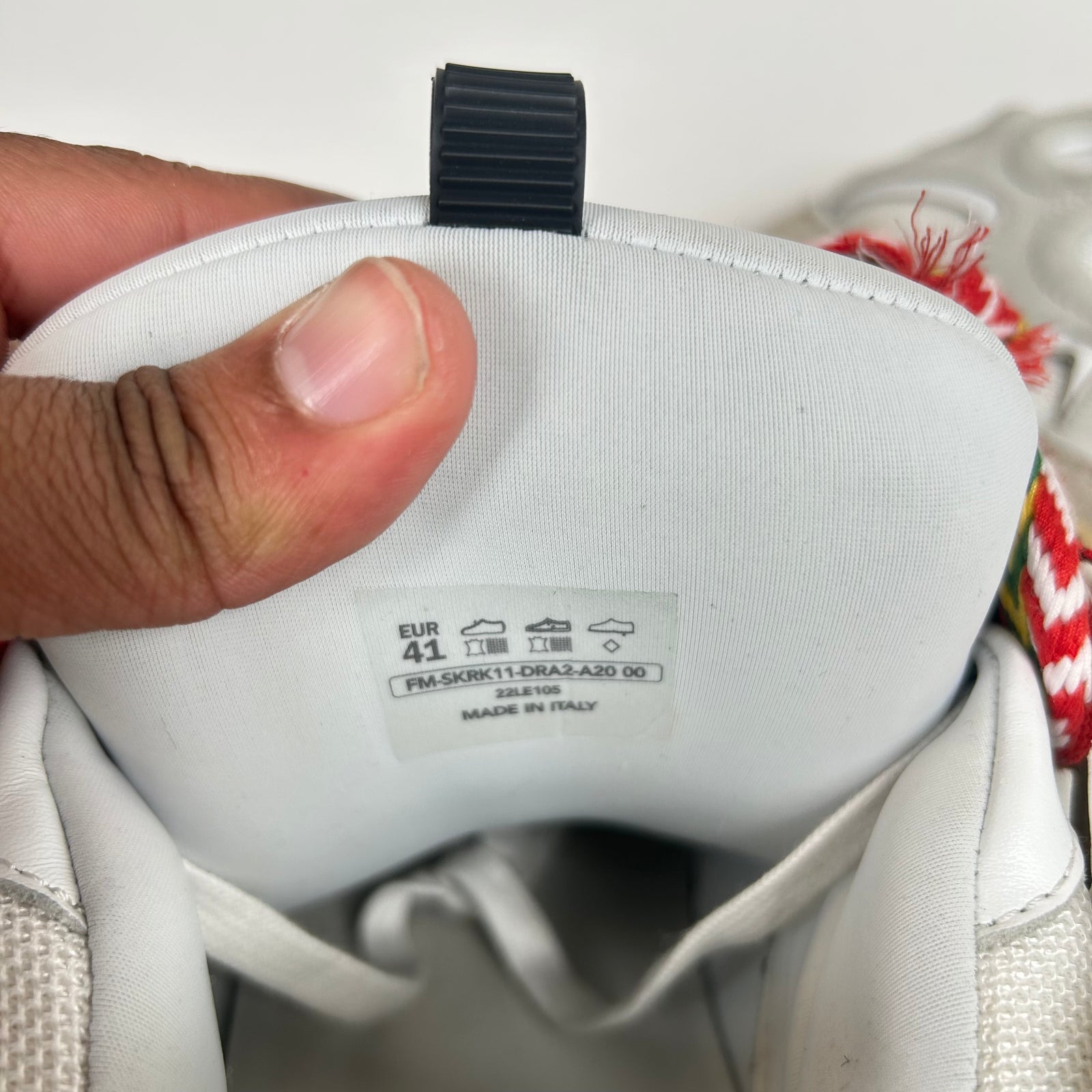 Lanvin White Curb Sneakers Size 41