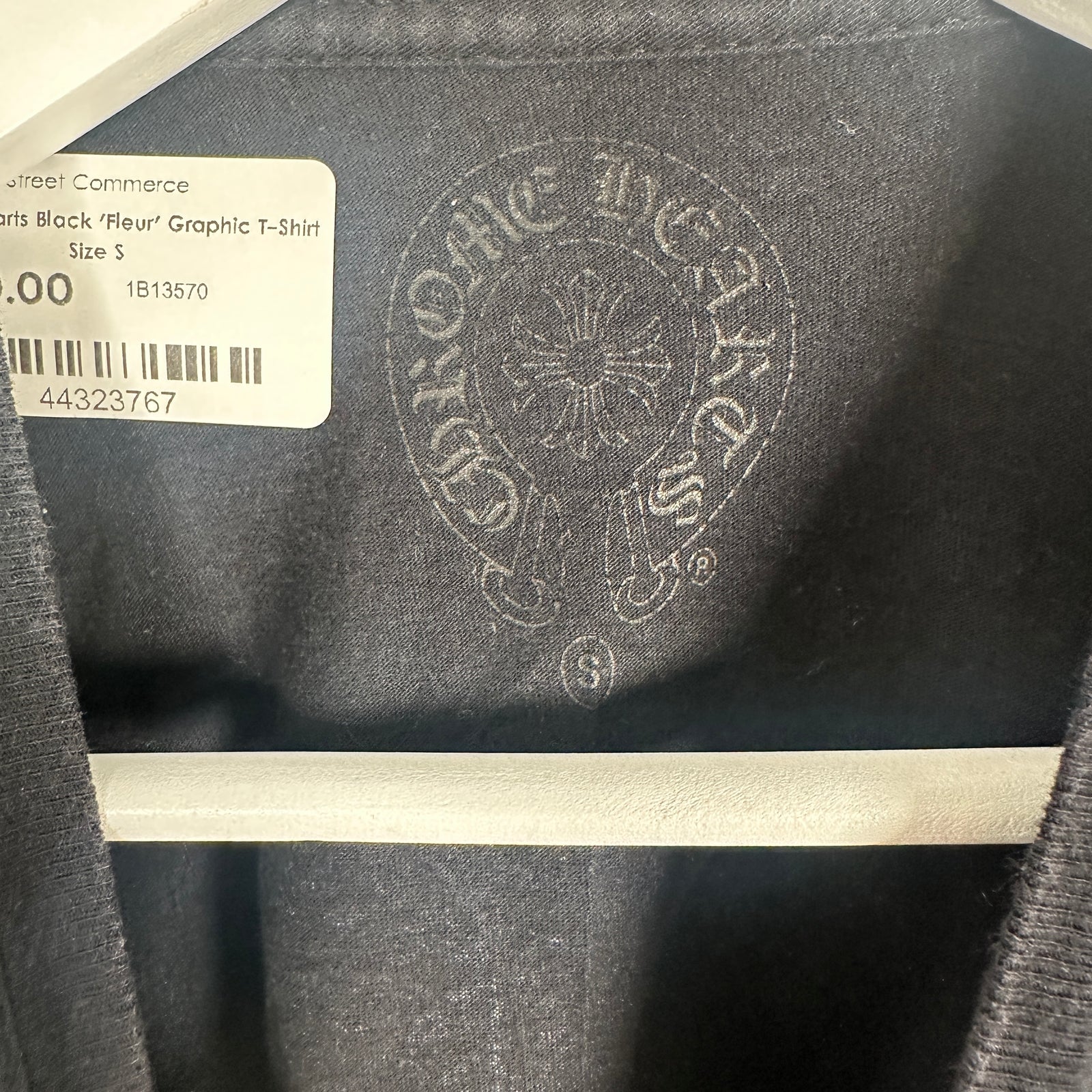Chrome Hearts Black 'Fleur' Graphic T-Shirt Size S