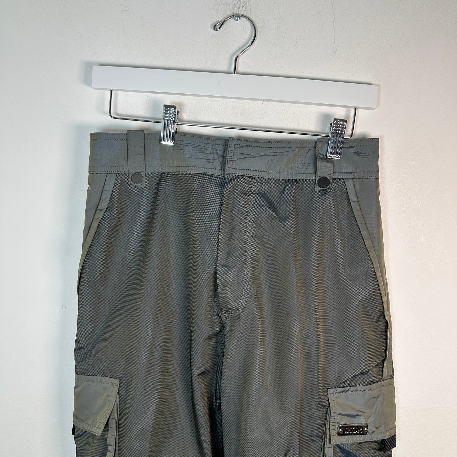 Dior Mesh Lace Nylon Cargo Pants Size 46