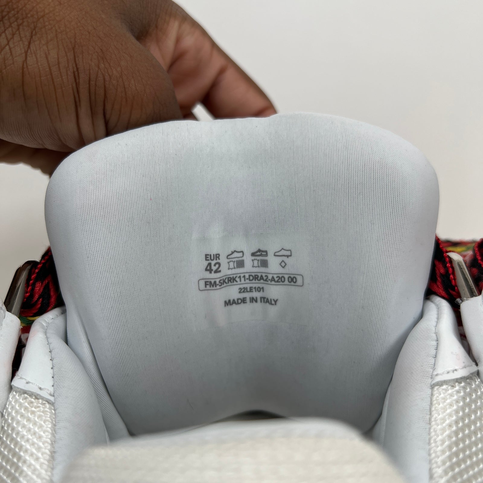 Lanvin White OG Curb Sneaker Size 42