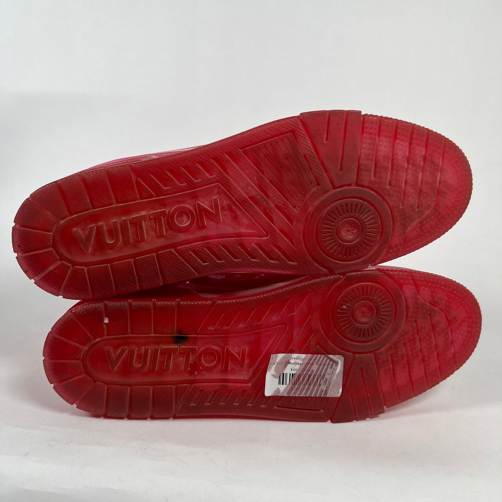 Louis Vuitton Fluorescent Pink Trainer Size 13