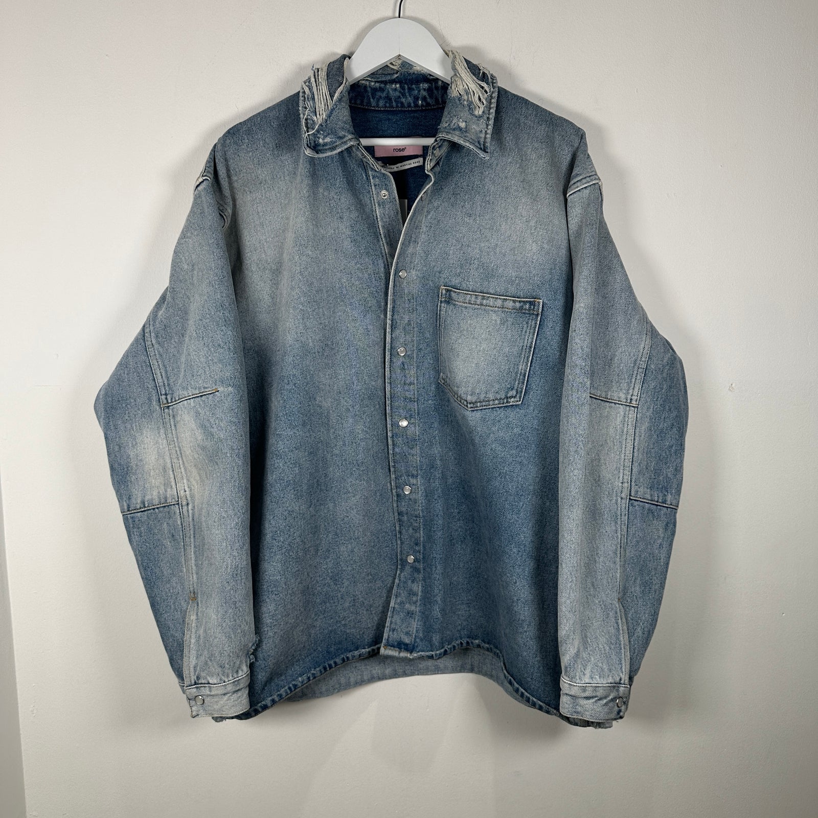 Martine Rose Denim Button-Up Shirt Size L