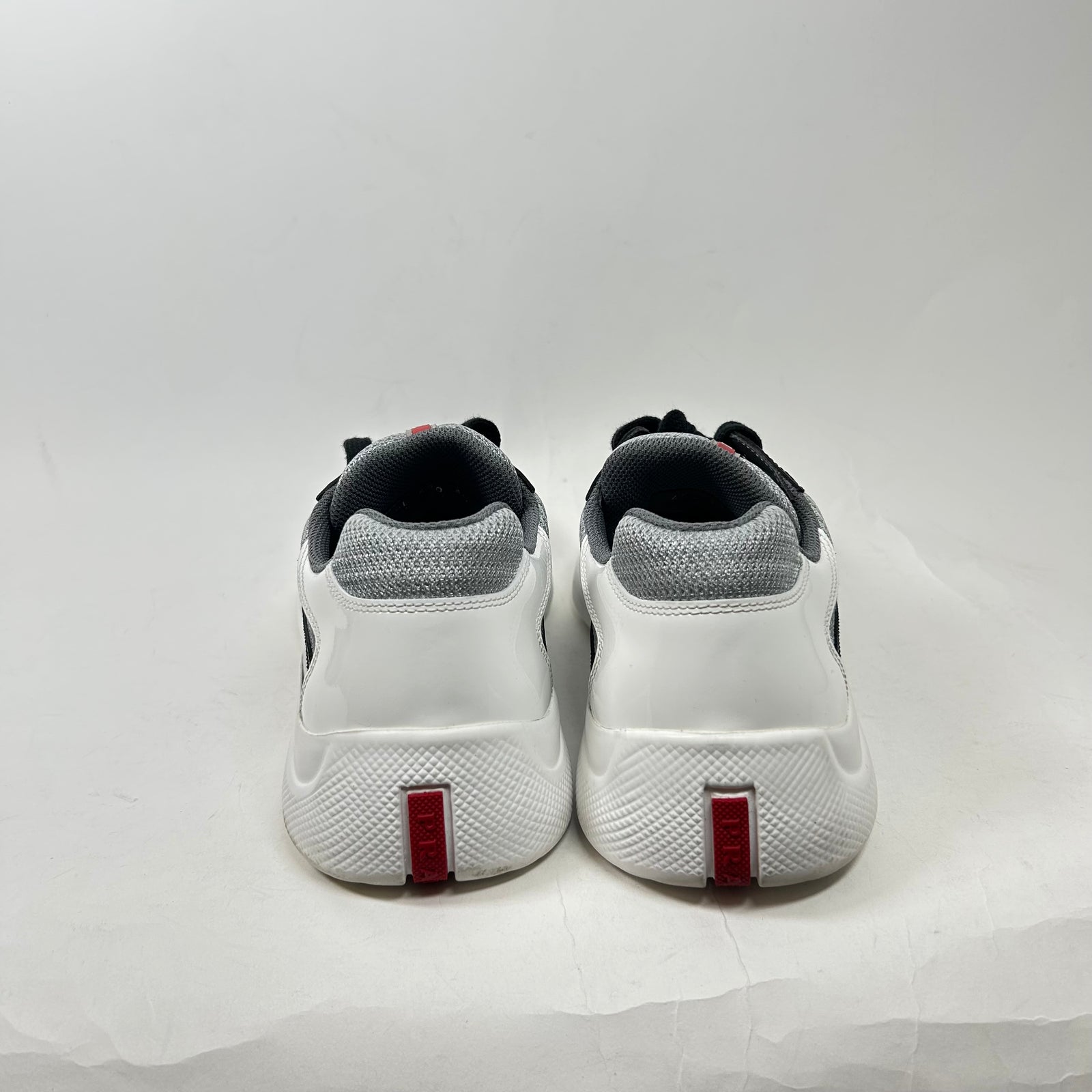 Prada Black/Grey American Cup Sneakers Size 8.5
