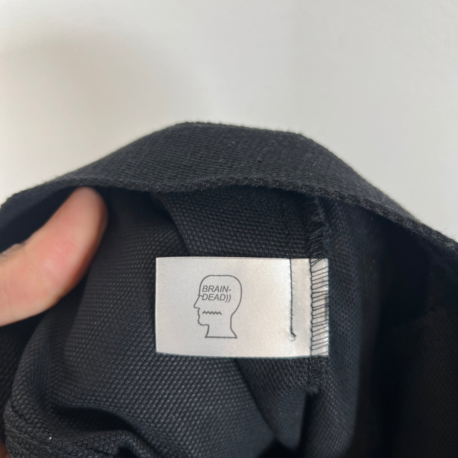 Brain Dead Black Printed Canvas Carpenter Pants Size XL