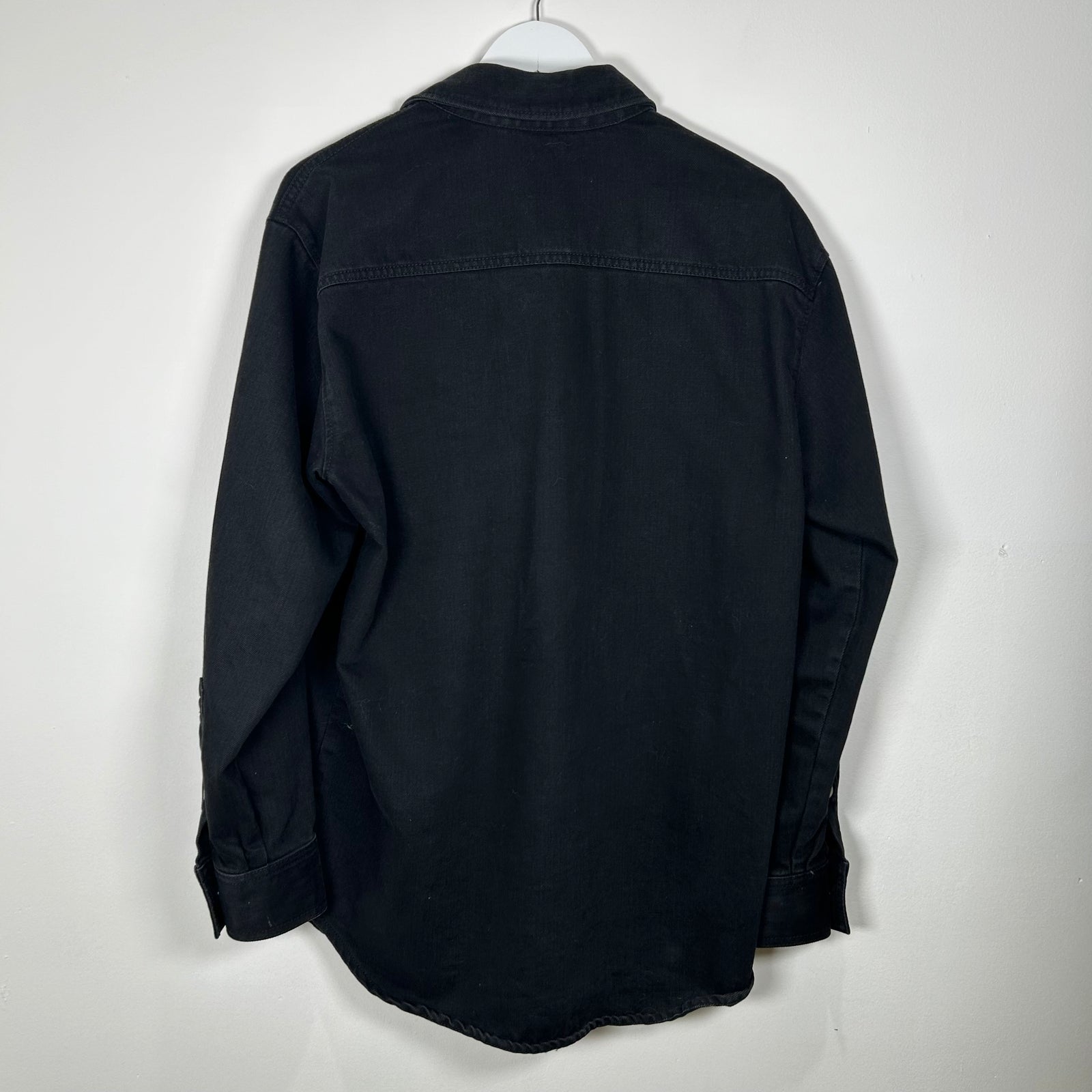 Raf Simons Black Jean Button-Up Size Small