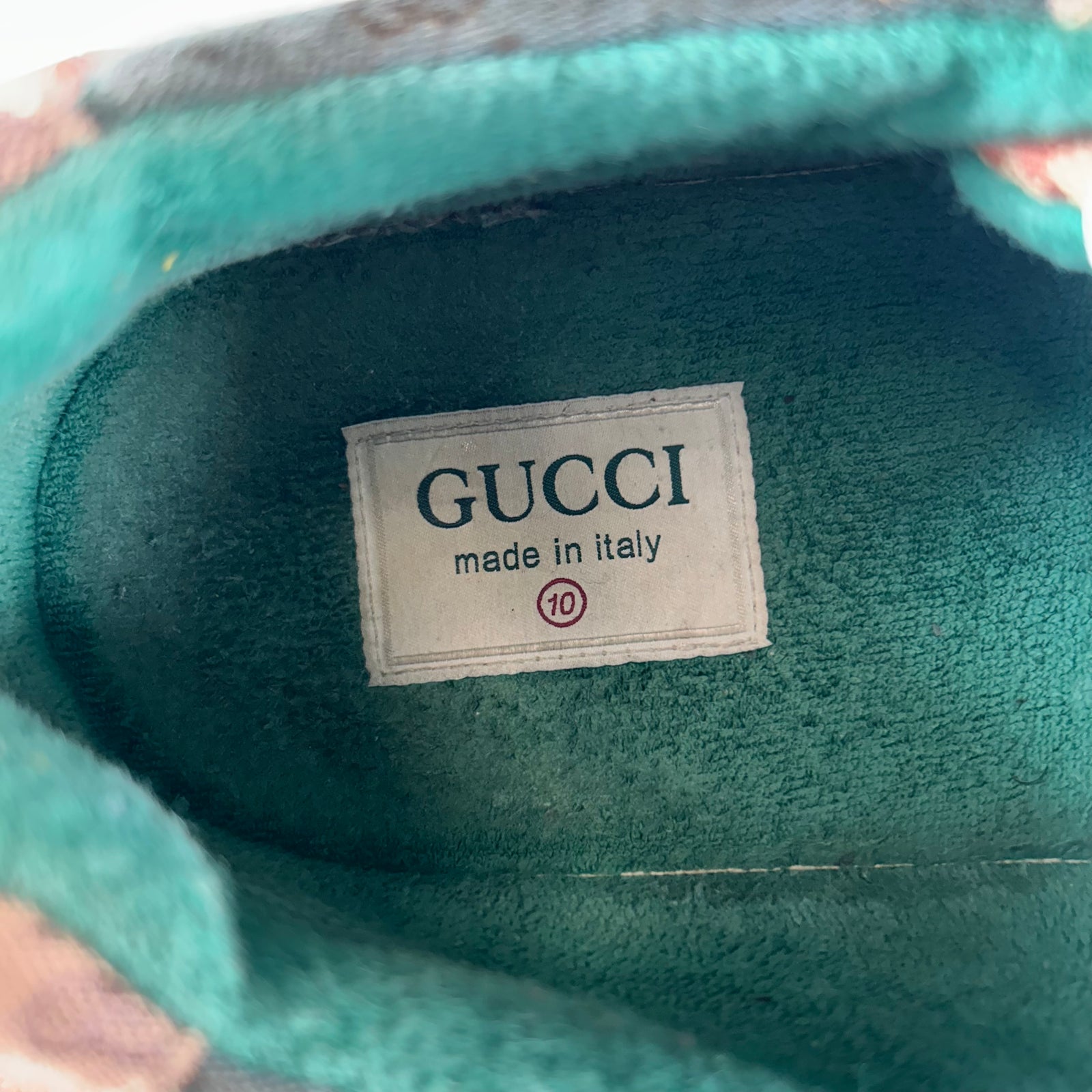 Gucci Burgundy GG Rhyton Sneaker Size GG 10