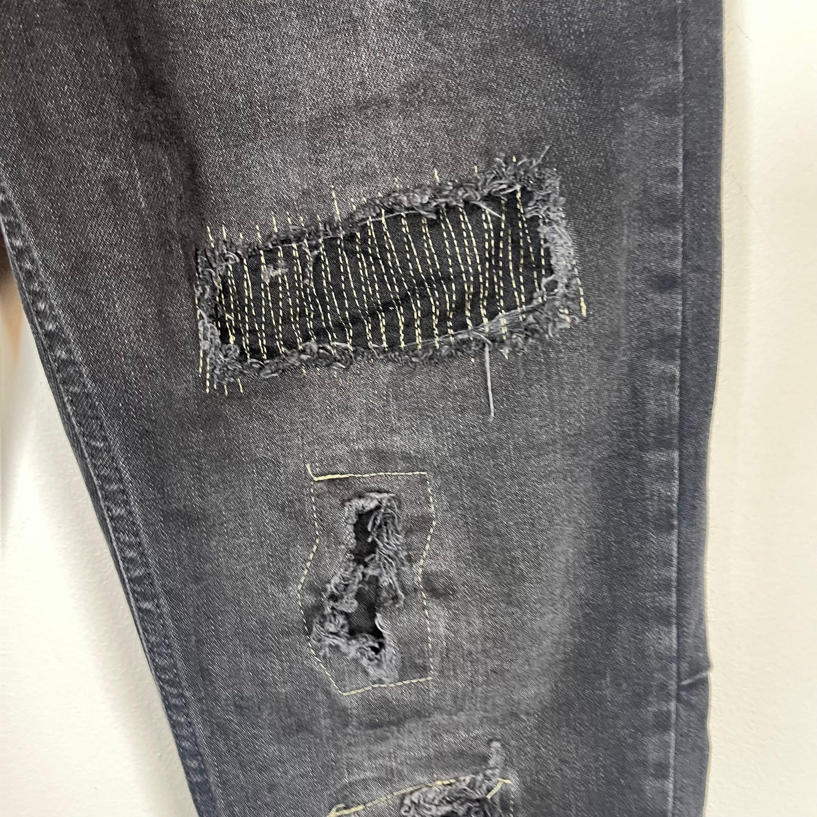 Ksubi Black Distressed Jeans Size 34
