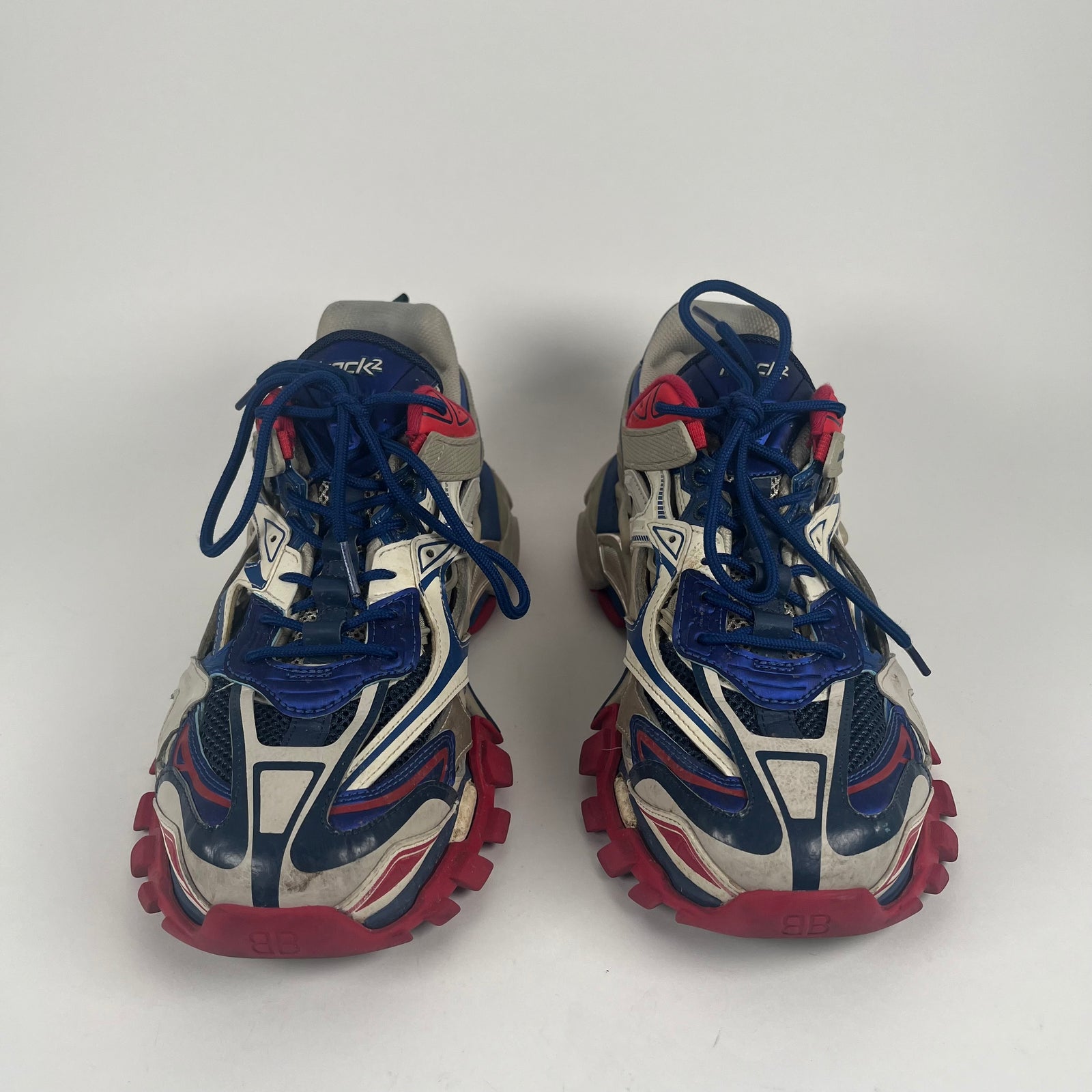 Balenciaga Track 2 Red/Blue/Silver Size 12