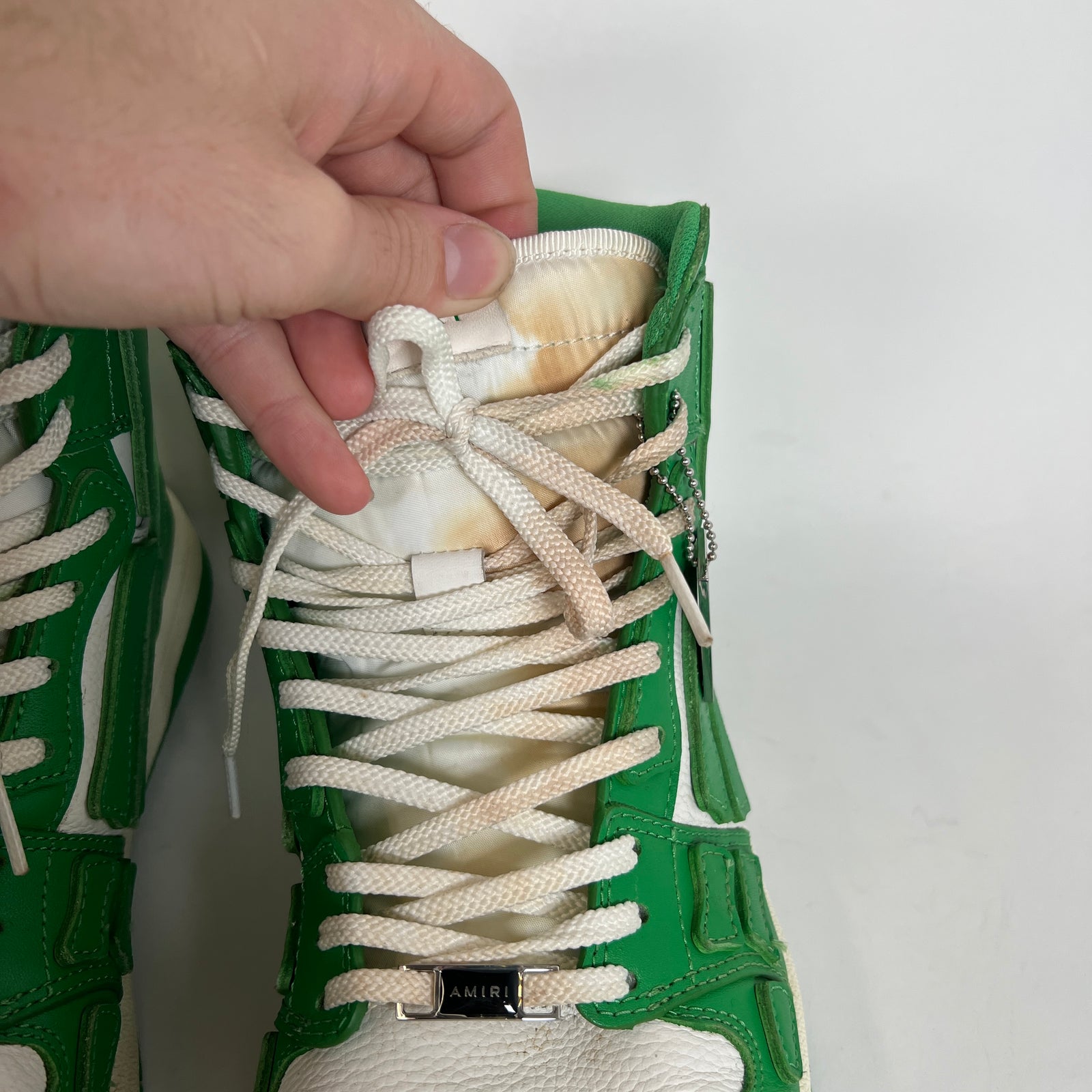 Amiri Bone Green High Top Sneaker Size 11
