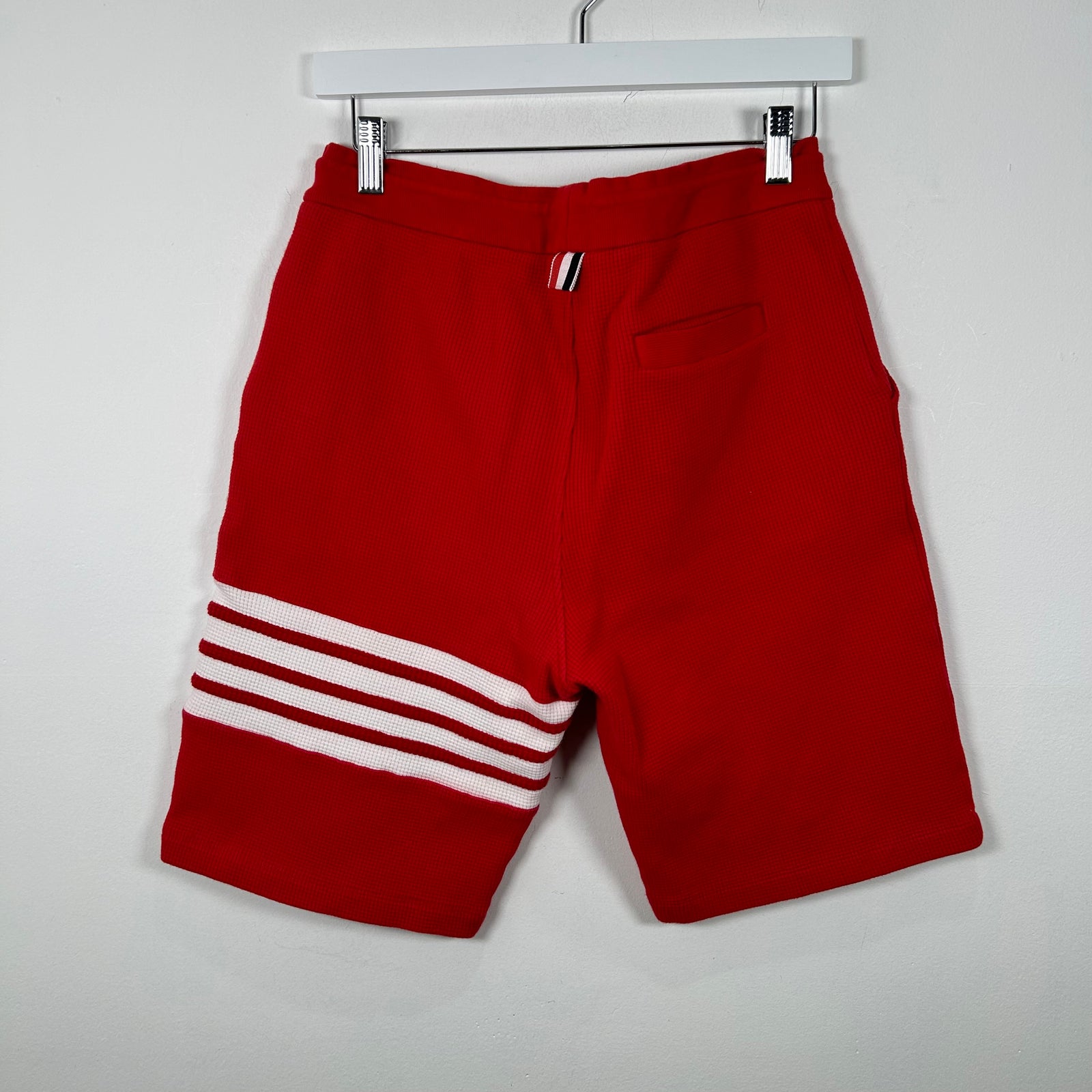Thom Browne Red Waffle Shorts Size 4