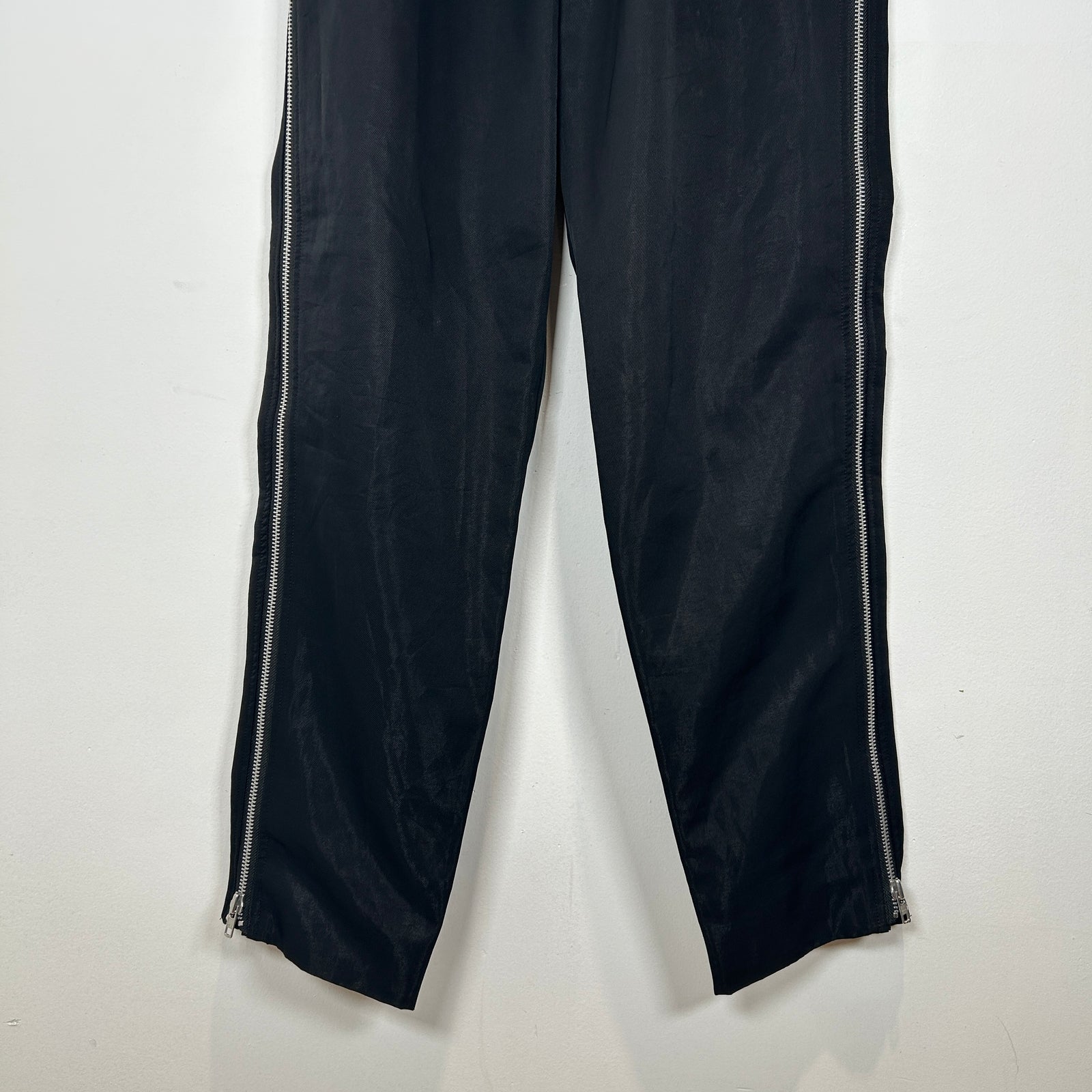 CDG Black Zipper Seam Pants Size L