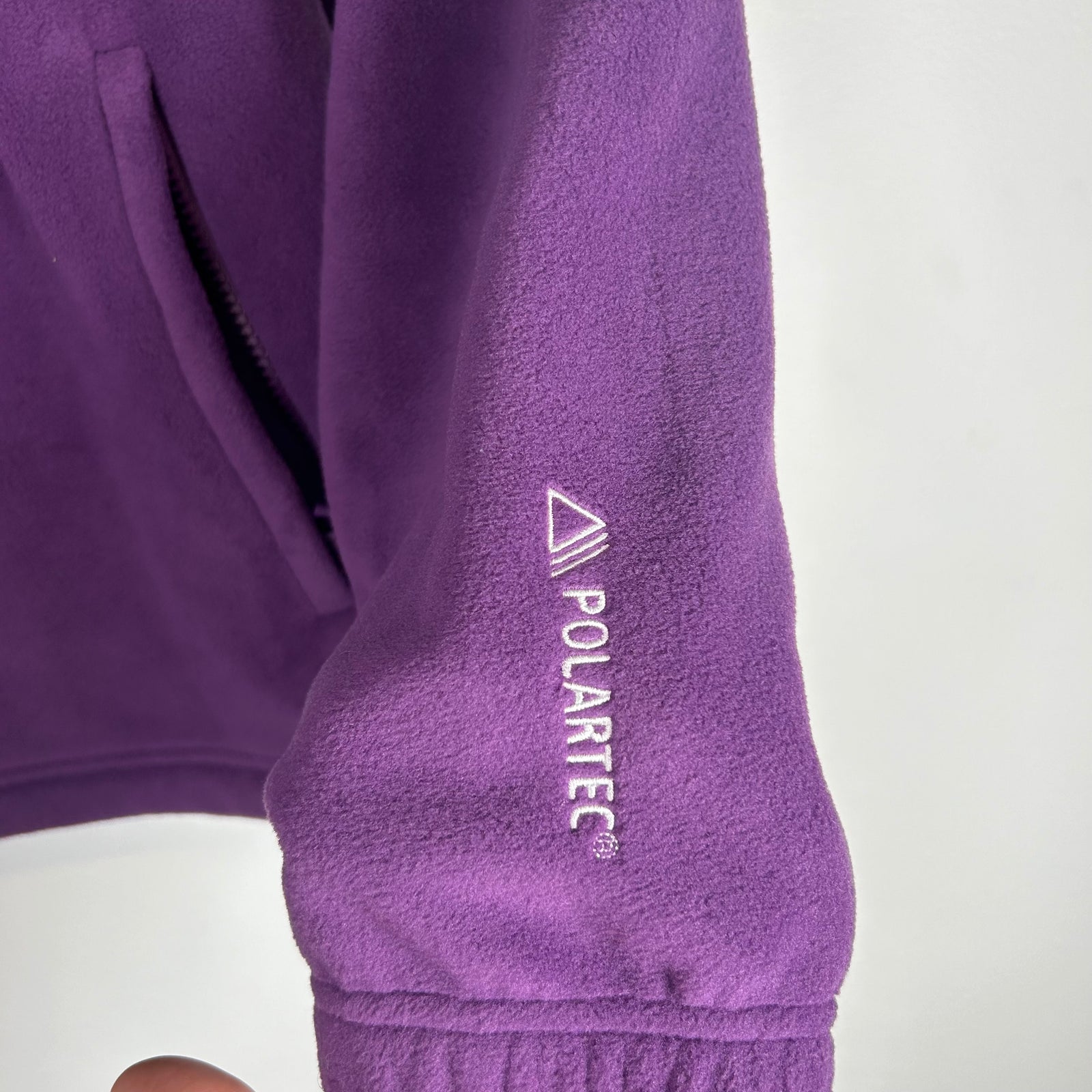 Supreme Purple Polar Fleece Half Zip Pullover Size M