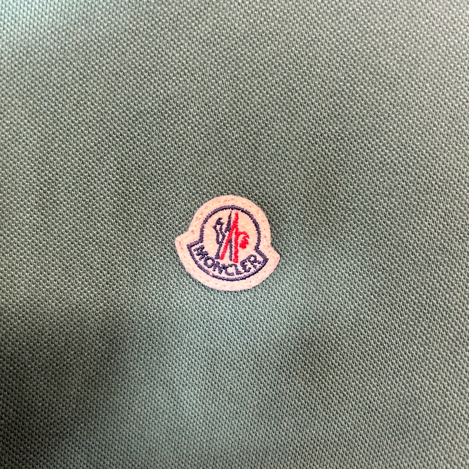 Moncler Green Maglia Polo Shirt Size L