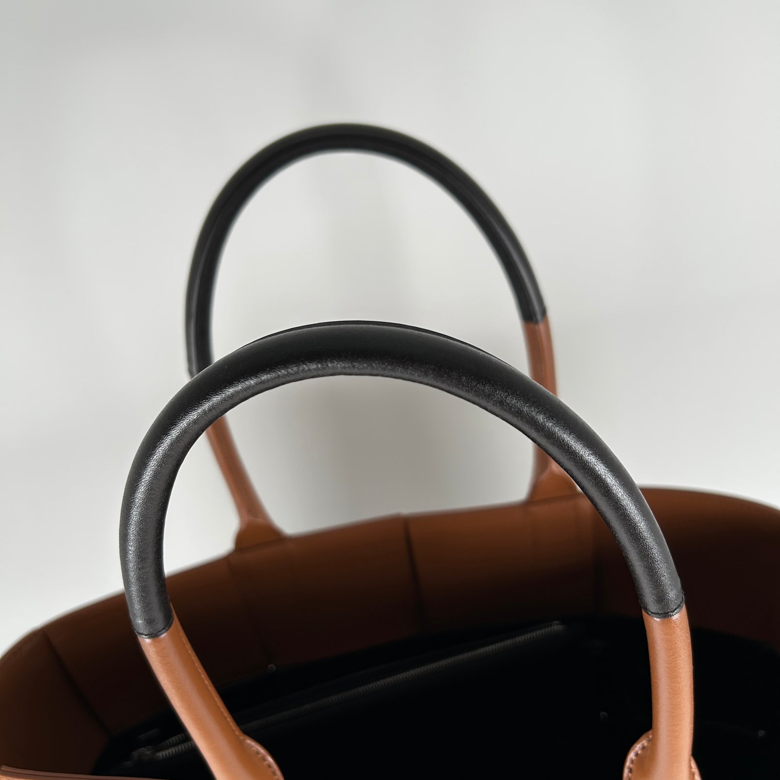 Bottega Veneta Two-Tone Brown Large Arco