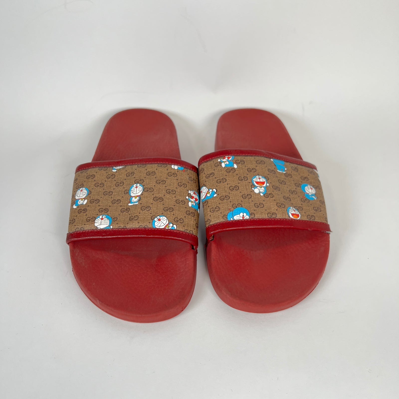 Gucci x Disney Red GG Doraemon Slides Size 10