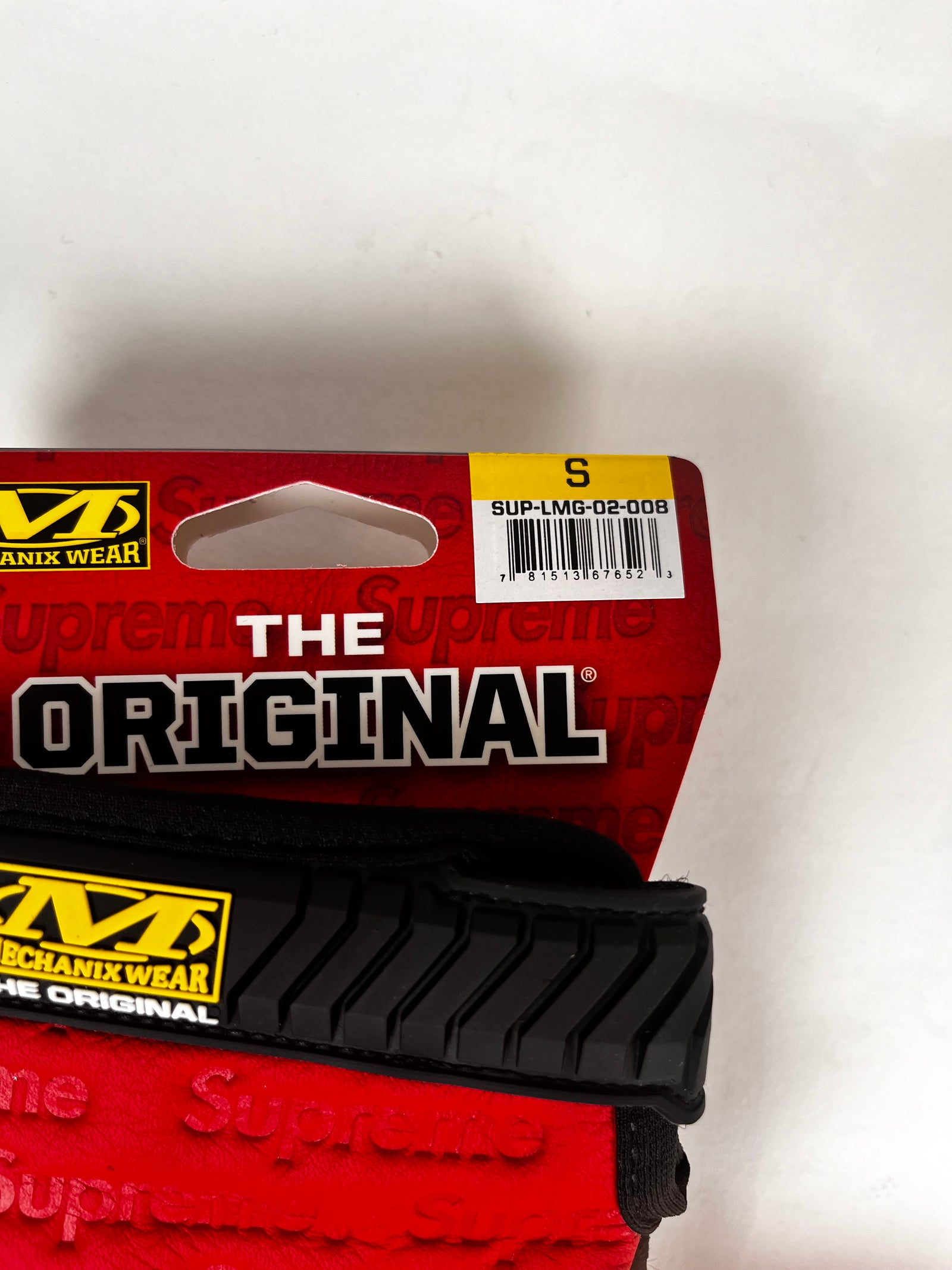 Supreme Red Leather Mechanix Gloves Size S
