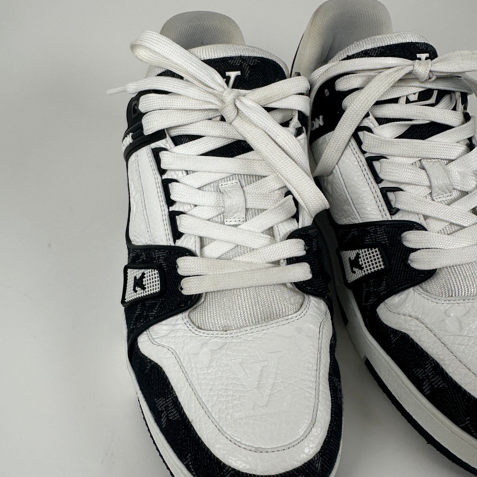 Louis Vuitton Monogram Denim Trainers Size 6LV
