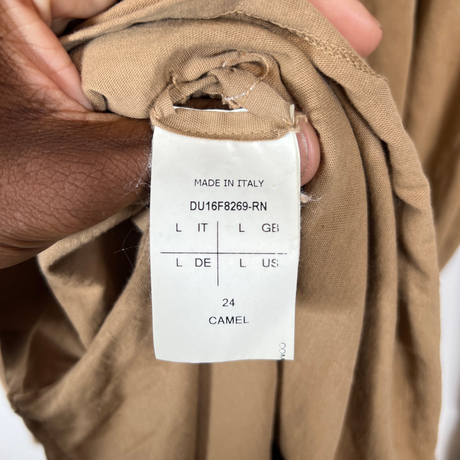 Rick Owens Drkshdw Camel Double Layer Longsleeve Size L