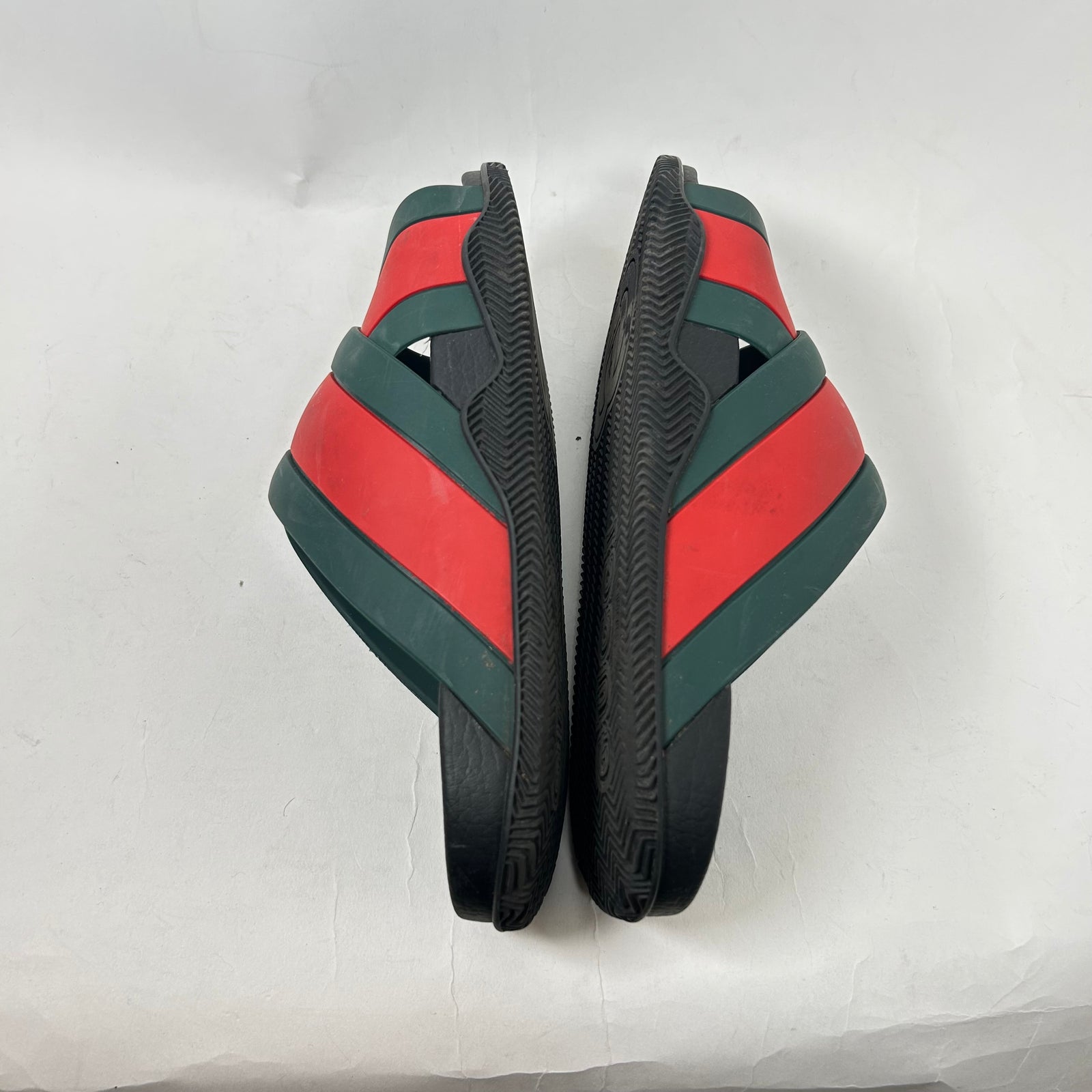 Gucci Rubber Web Slides Size GG 8