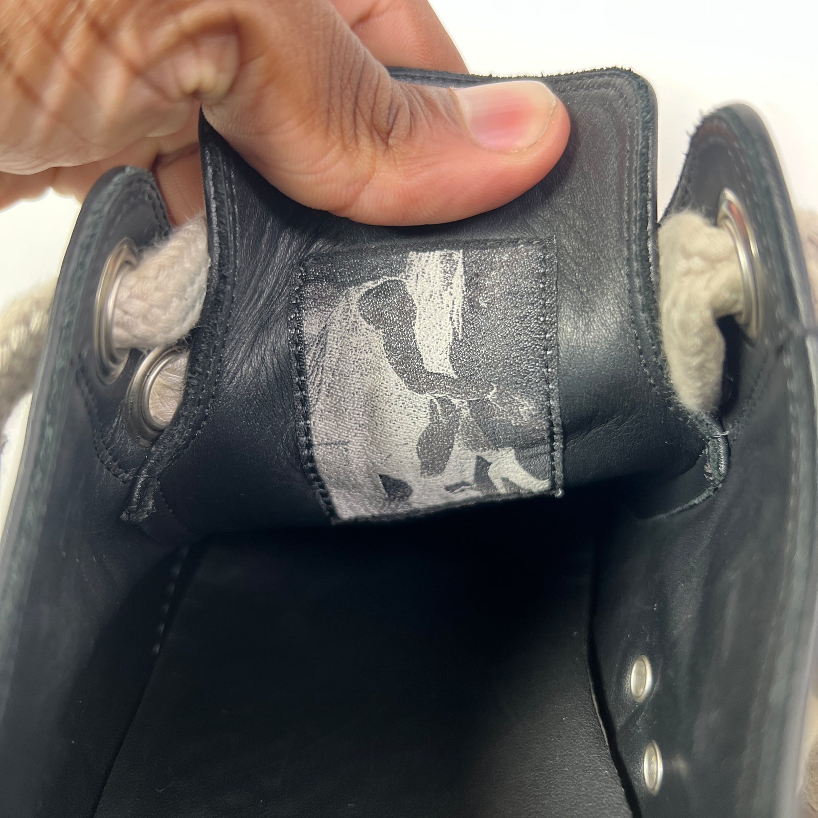 Rick Owens Mainline Jumbo Lace Low-Top Ramones