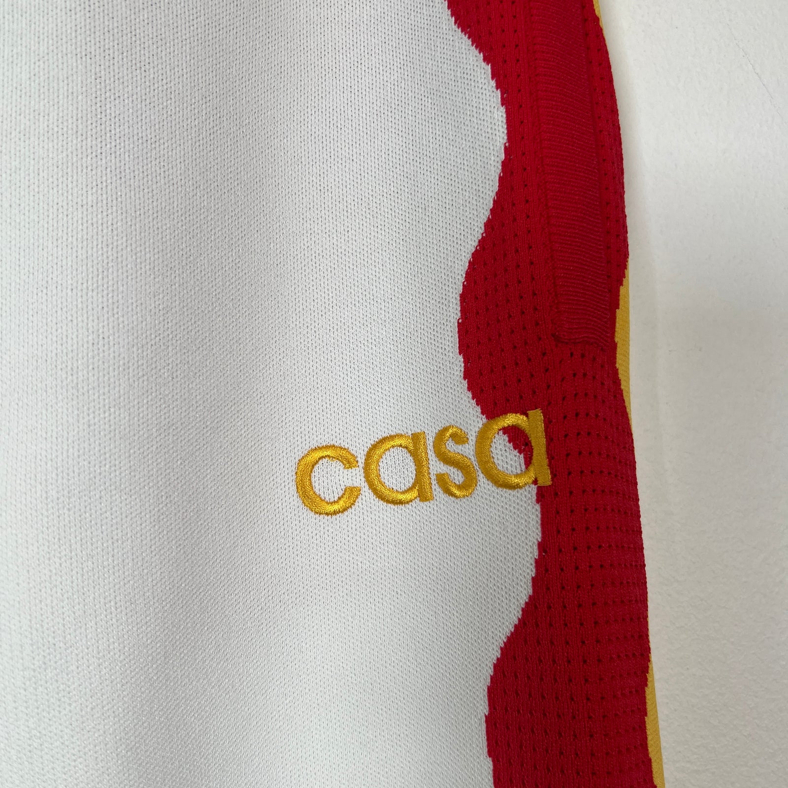Casablanca White/Red Wave Knit Lounge Pants Size L