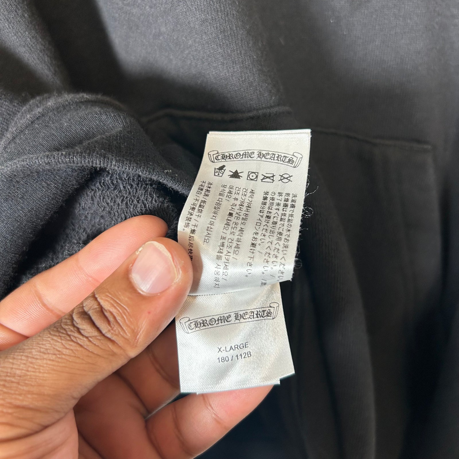 Chrome Hearts Black Matty Boy Sex Records Hoodie Size XL
