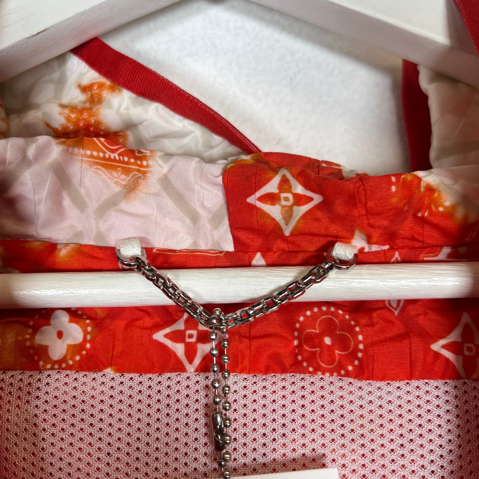 Louis Vuitton Orange Bandana Monogram Windbreaker Size L