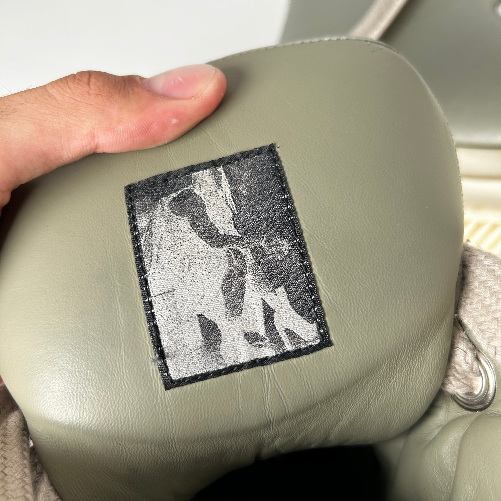 Rick Owens Light Gray Padded Jumbo-Lace Ramone Size 45